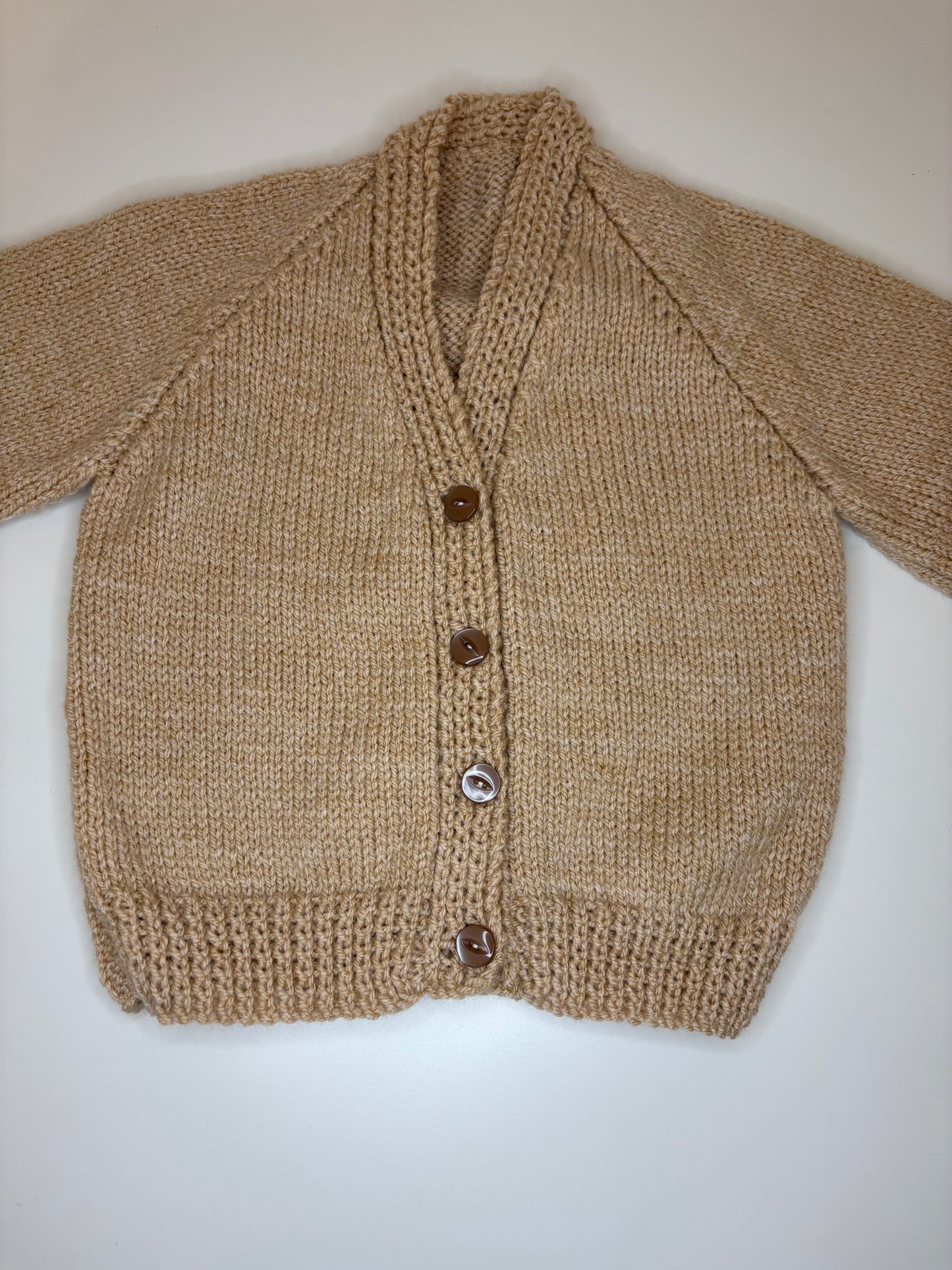 1-2 Years Personalised Hand Knitted Cardigan