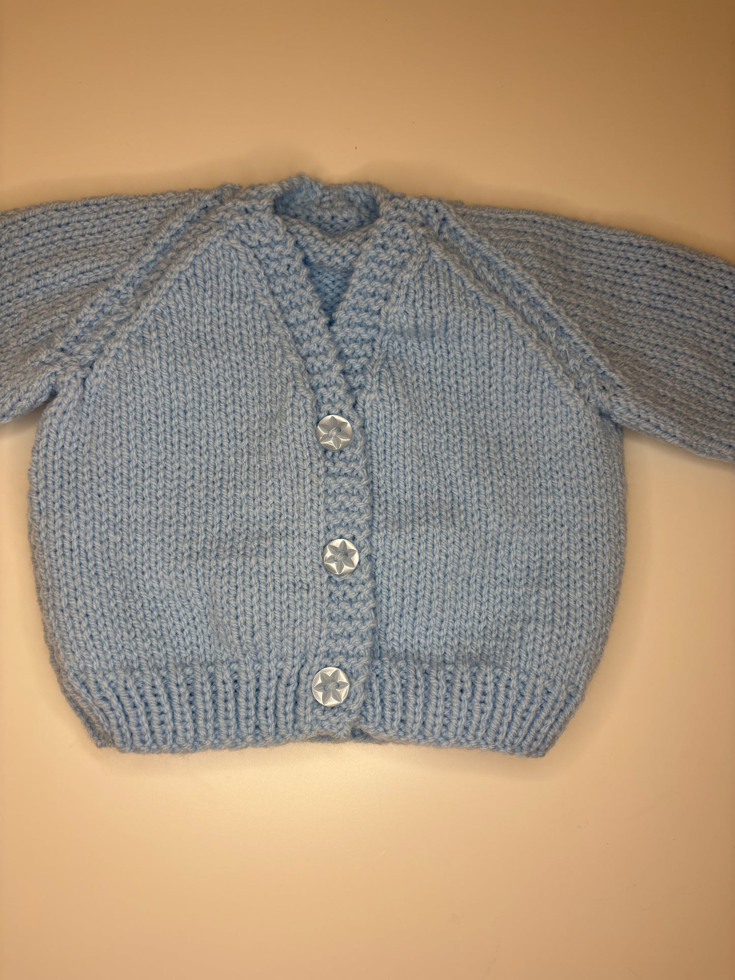 Newborn Personalised Hand Knitted Cardigan