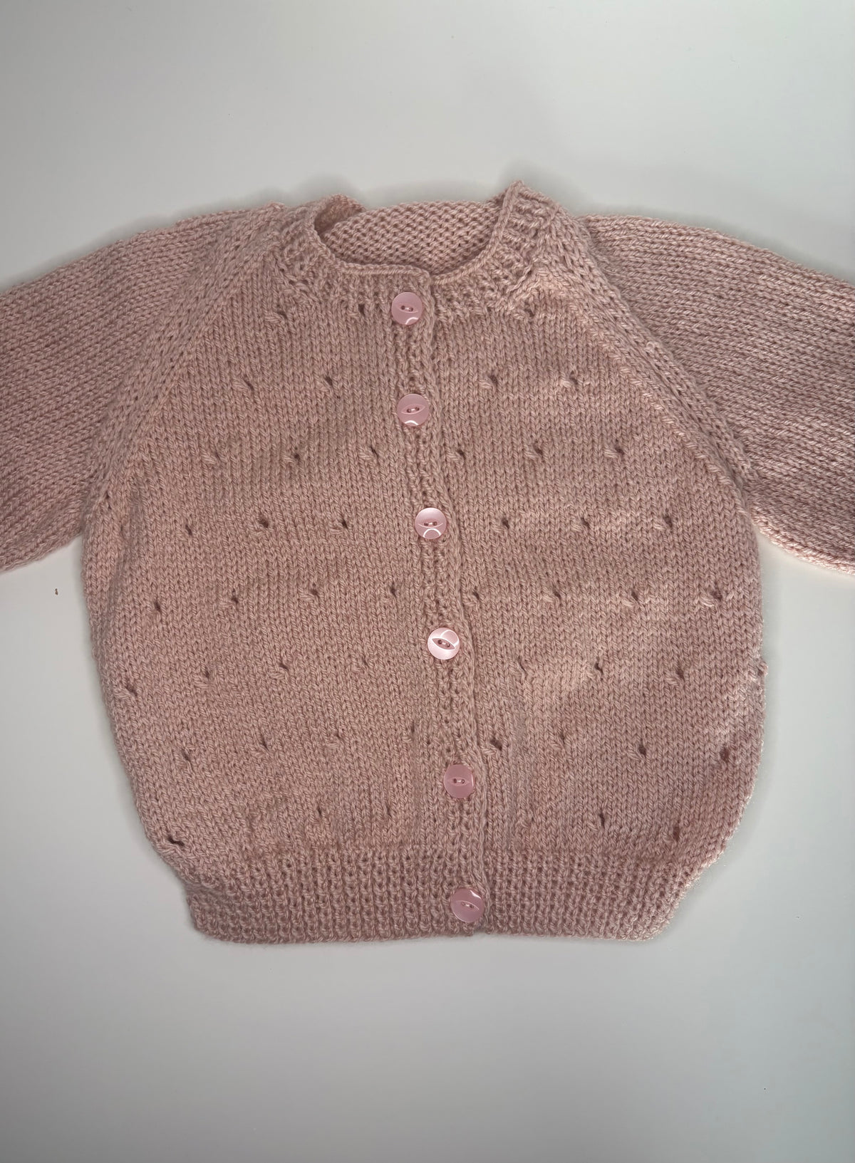 1-2 Years Personalised Hand Knitted Cardigan