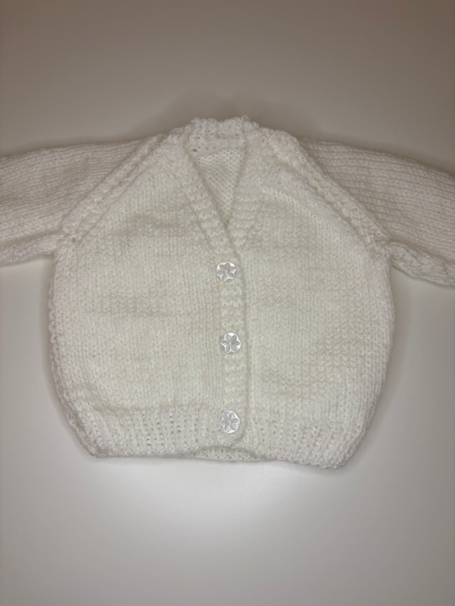 Newborn Personalised Hand Knitted Cardigan