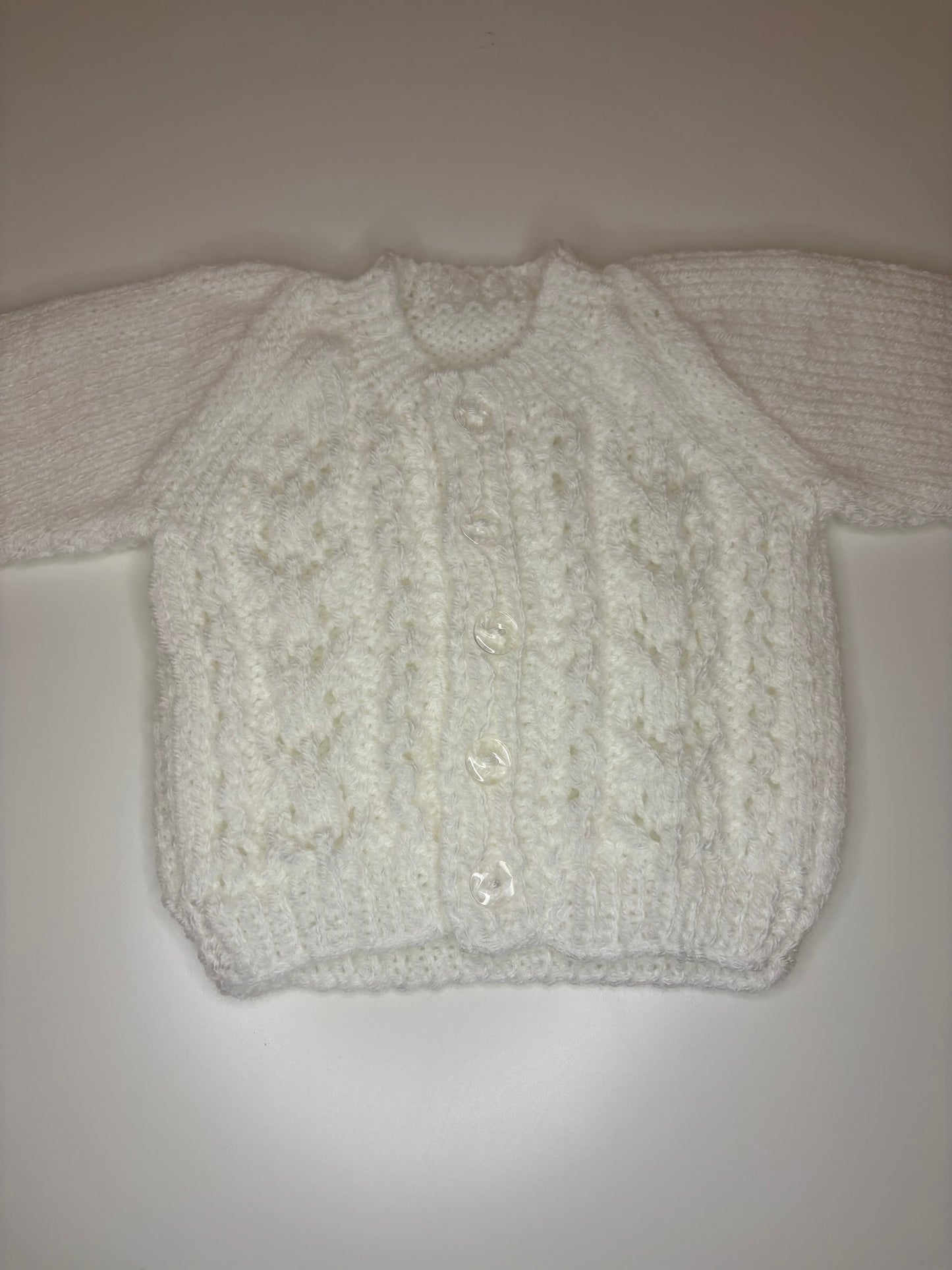 Newborn Personalised Hand Knitted Cardigan
