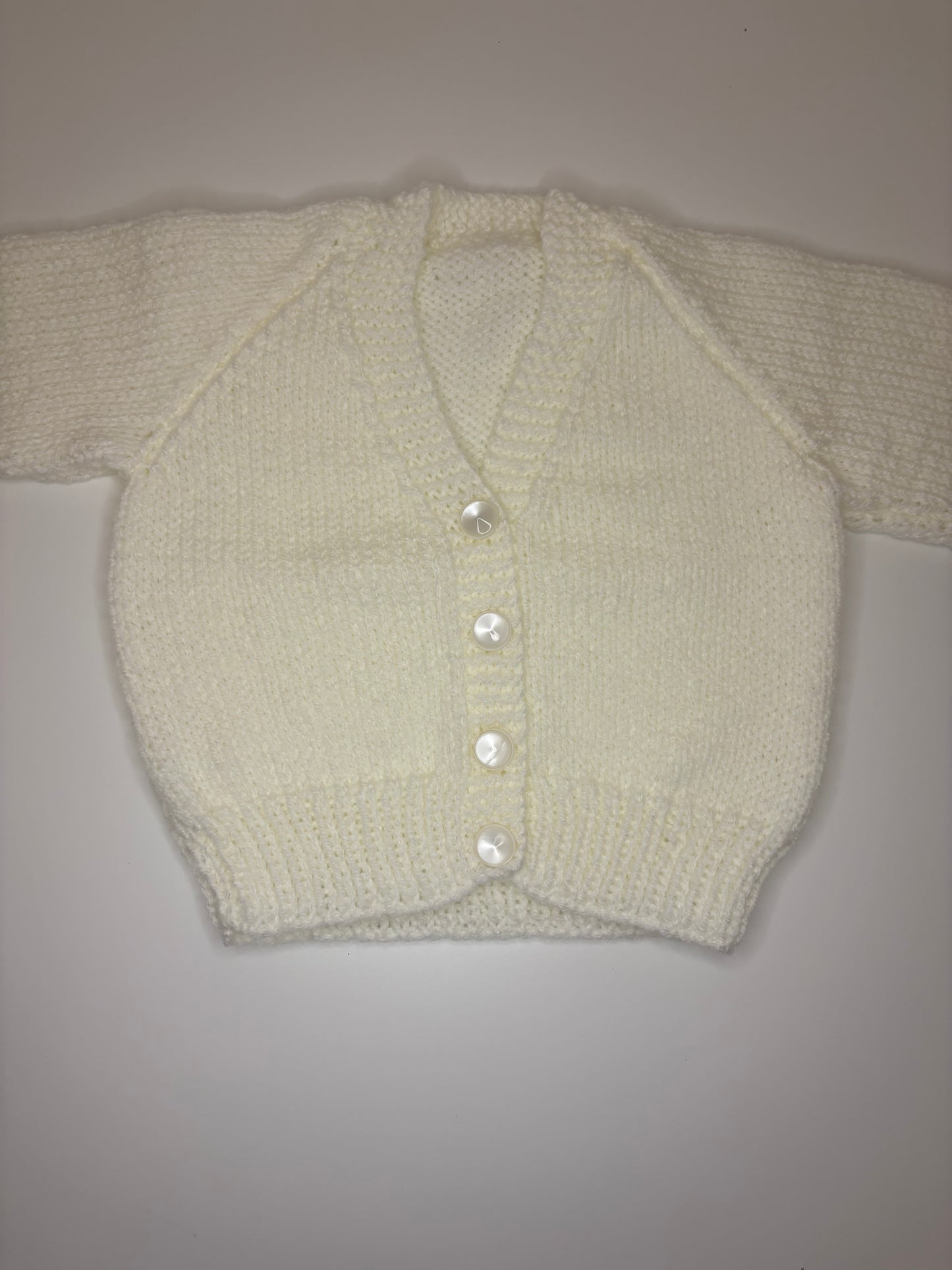 3- 6 Months Personalised Hand Knitted Cardigan