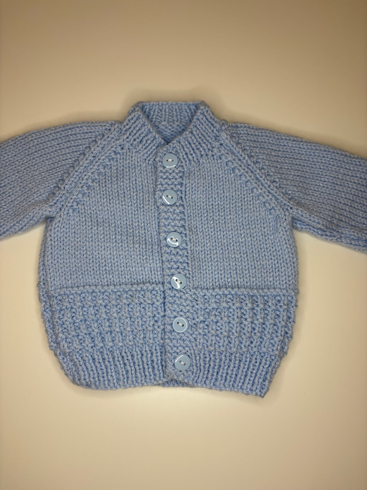 Newborn Personalised Hand Knitted Cardigan