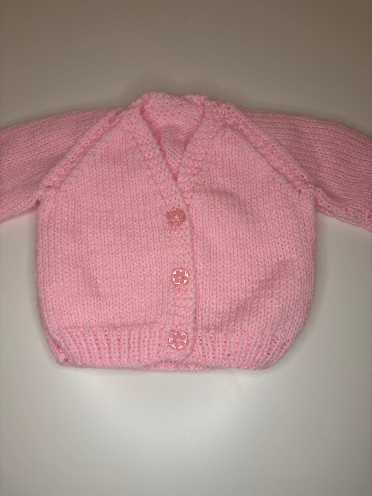 Newborn Personalised Hand Knitted Cardigan