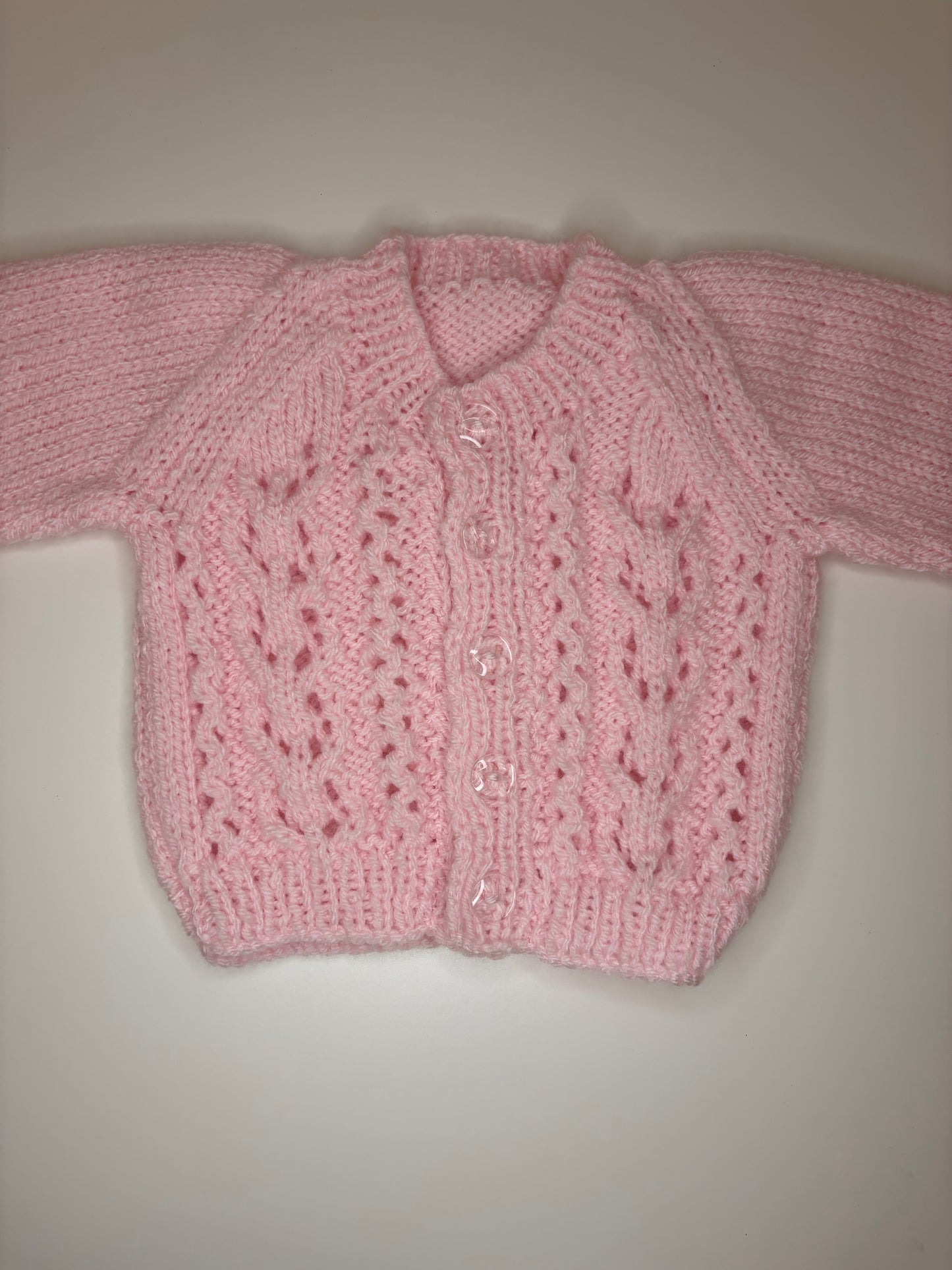Newborn Personalised Hand Knitted Cardigan