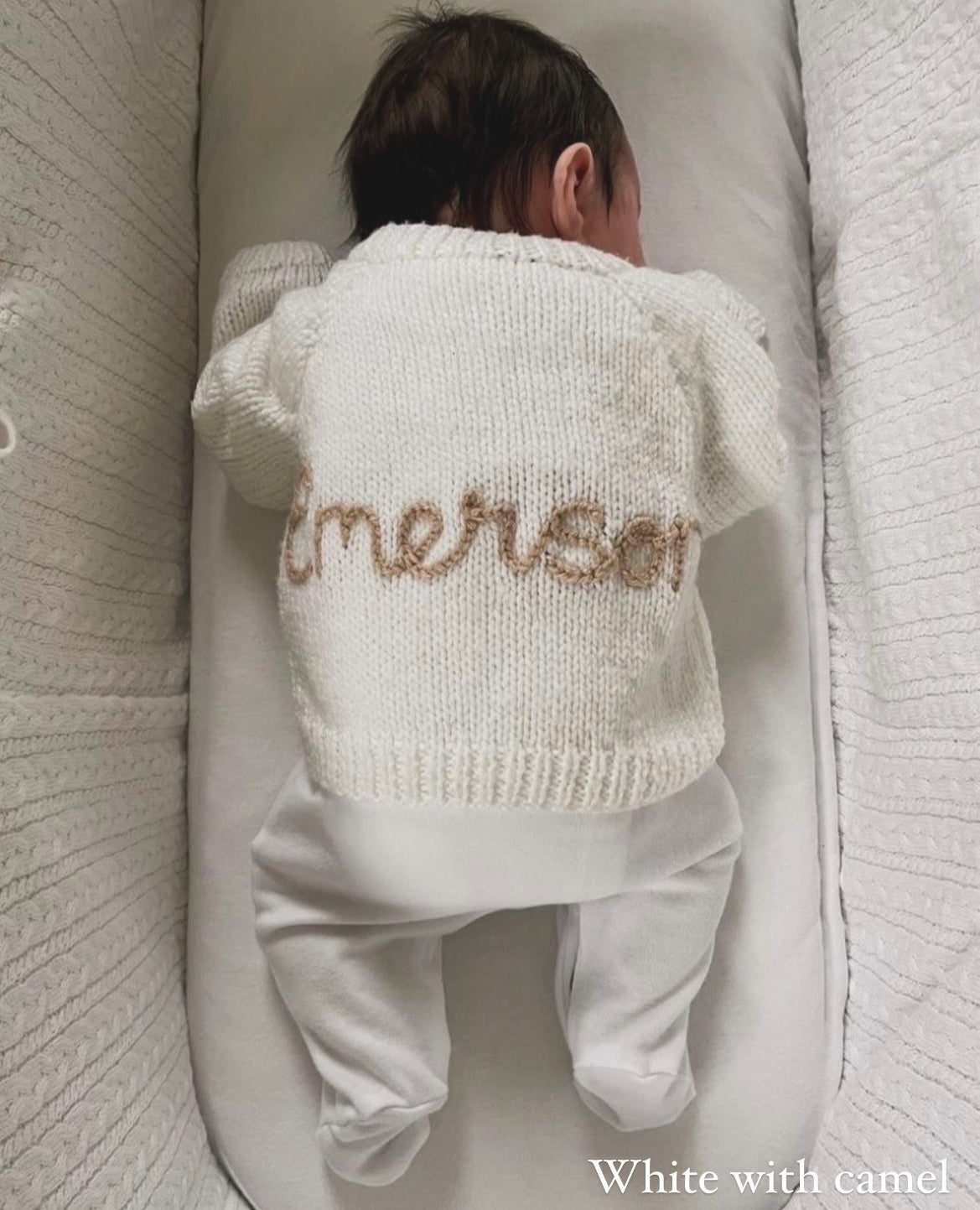 6-12 Months Personalised Hand Knitted Cardigan