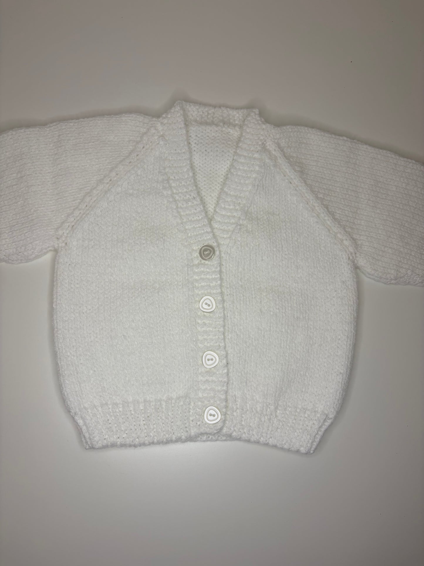 3- 6 Months Personalised Hand Knitted Cardigan