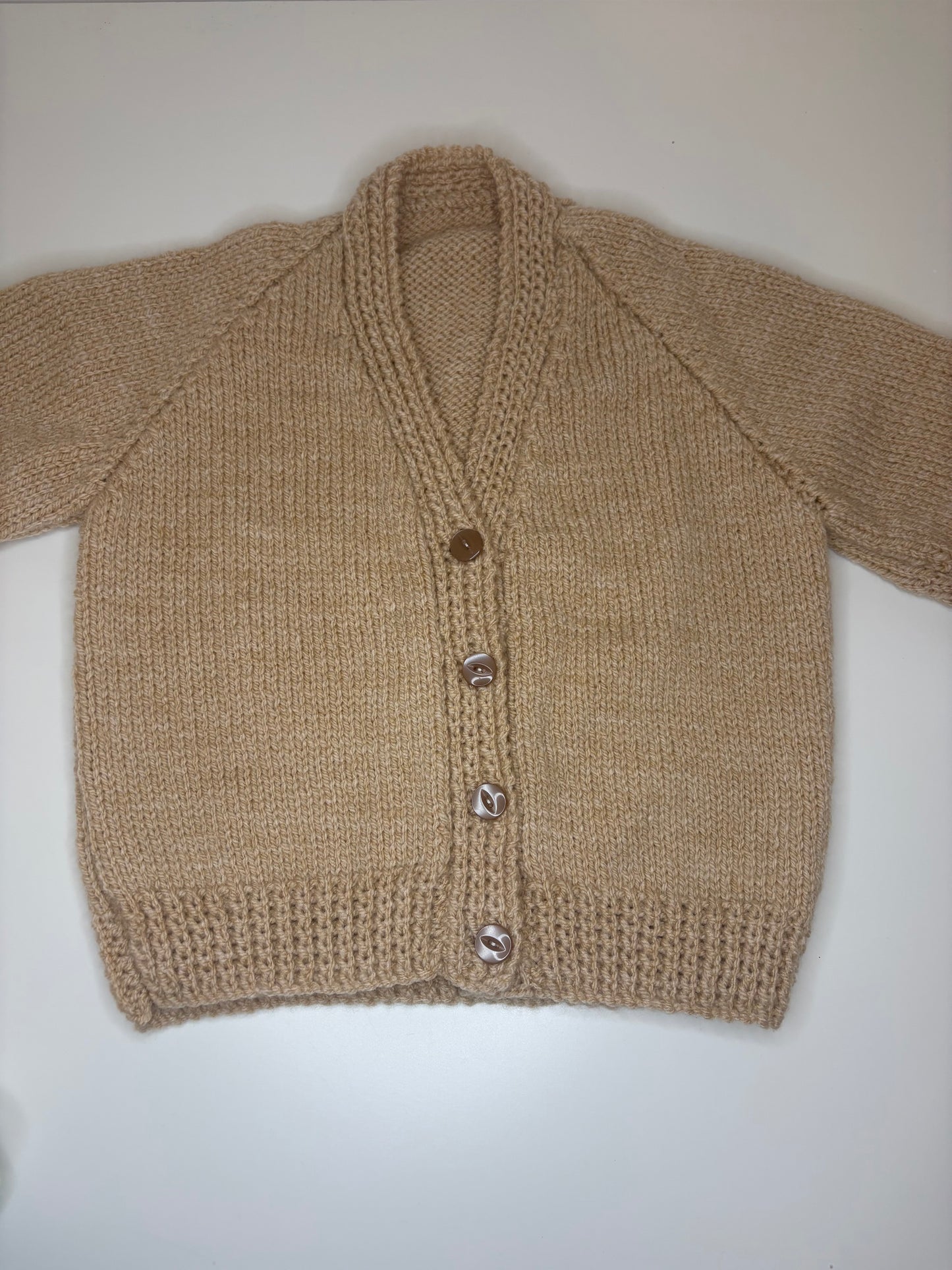 2-3 Years Personalised Hand Knitted Cardigan