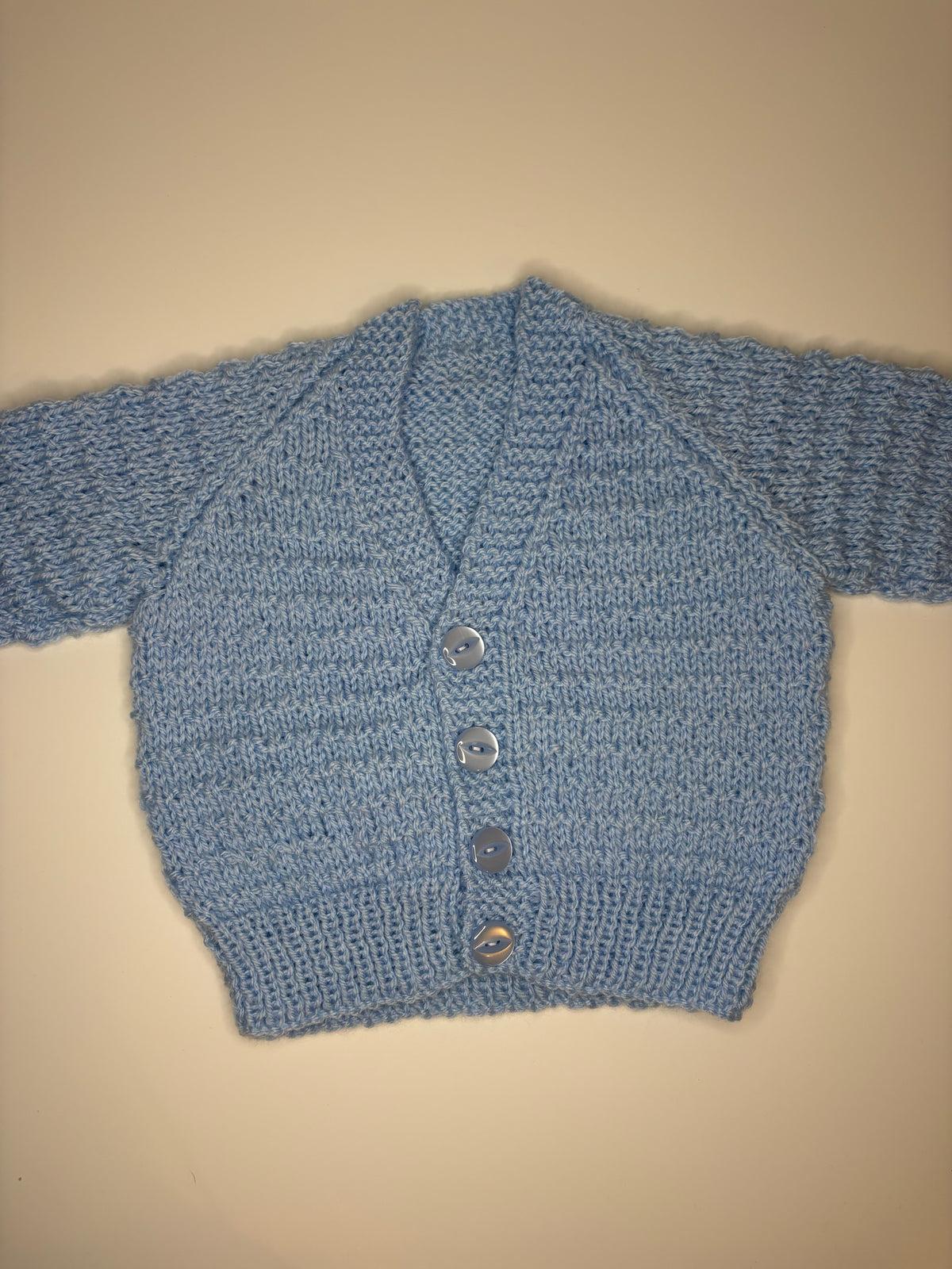 3- 6 Months Personalised Hand Knitted Cardigan