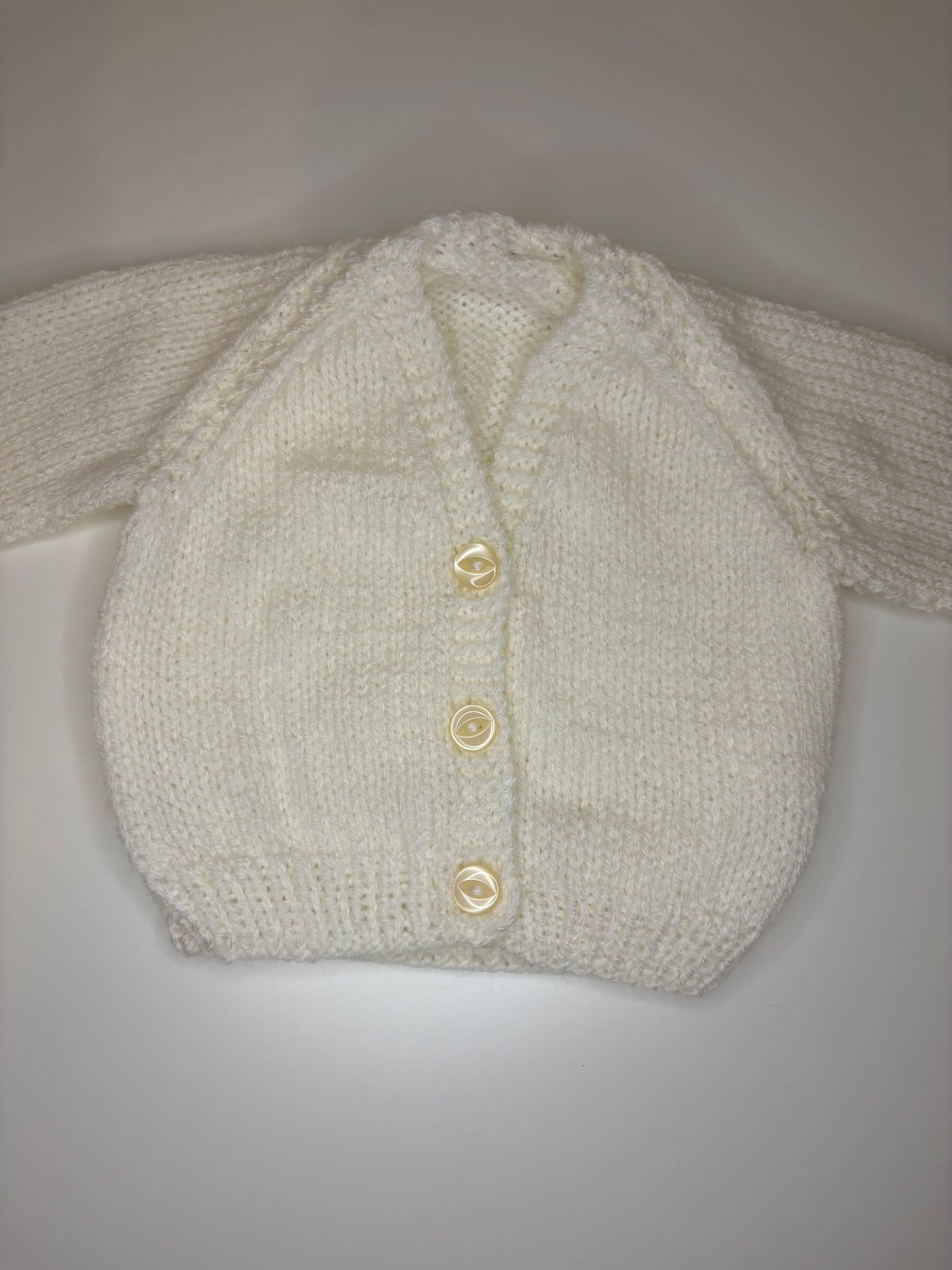 Newborn Personalised Hand Knitted Cardigan