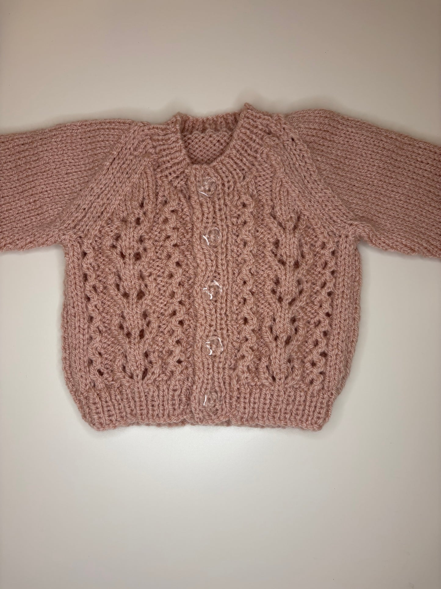 Newborn Personalised Hand Knitted Cardigan