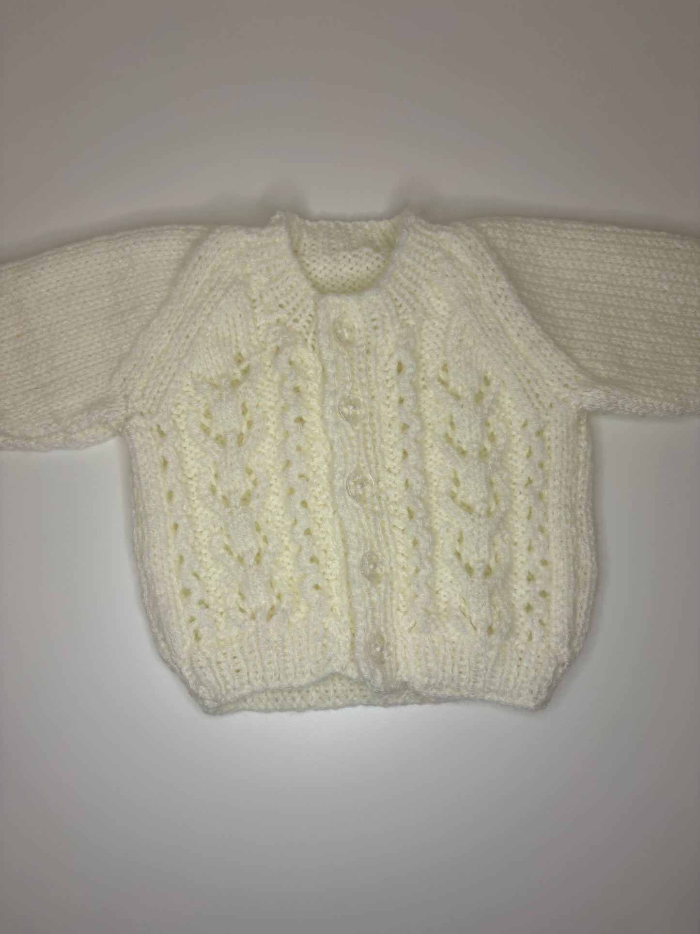 Newborn Personalised Hand Knitted Cardigan
