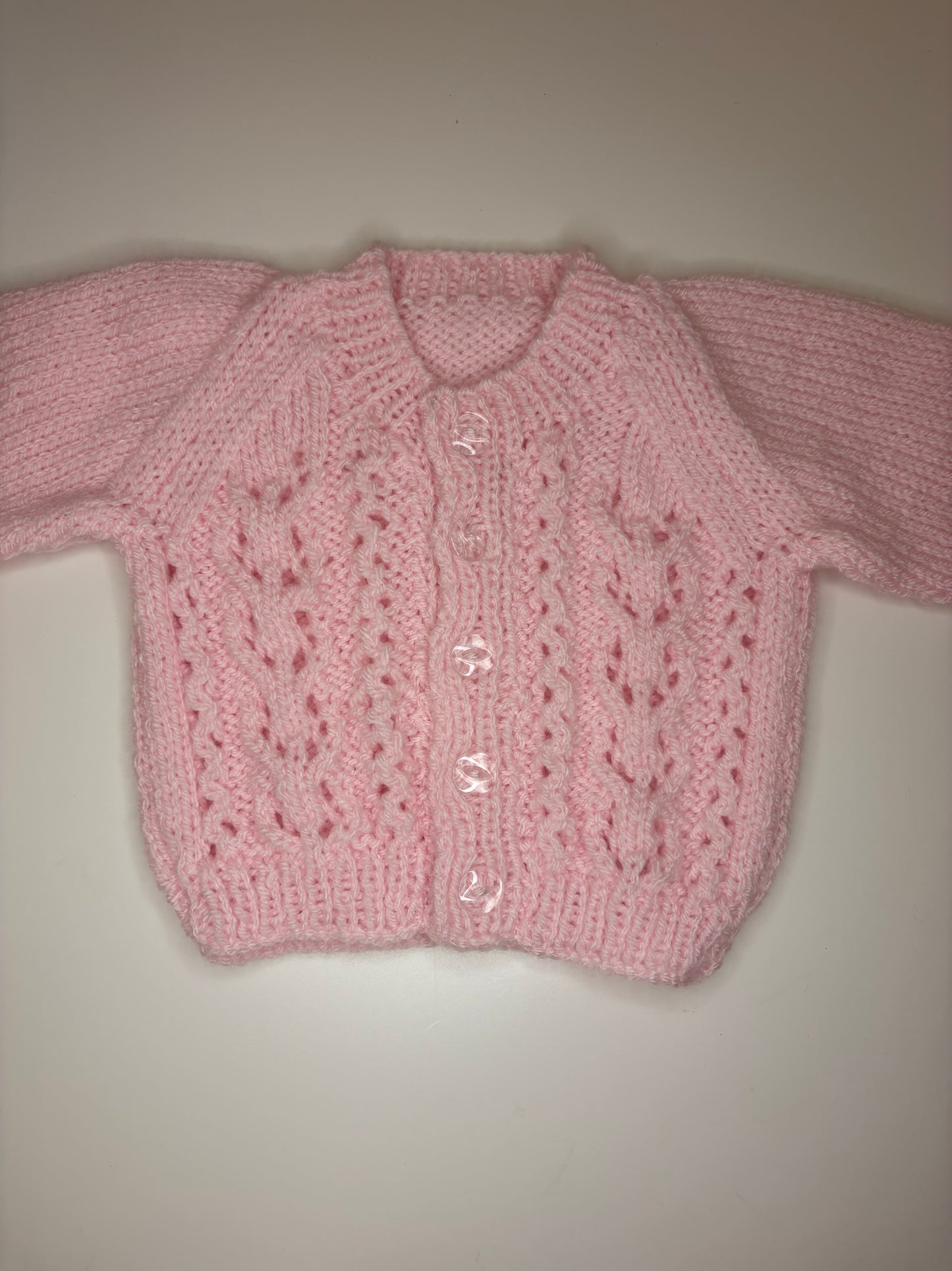 Newborn Personalised Hand Knitted Cardigan