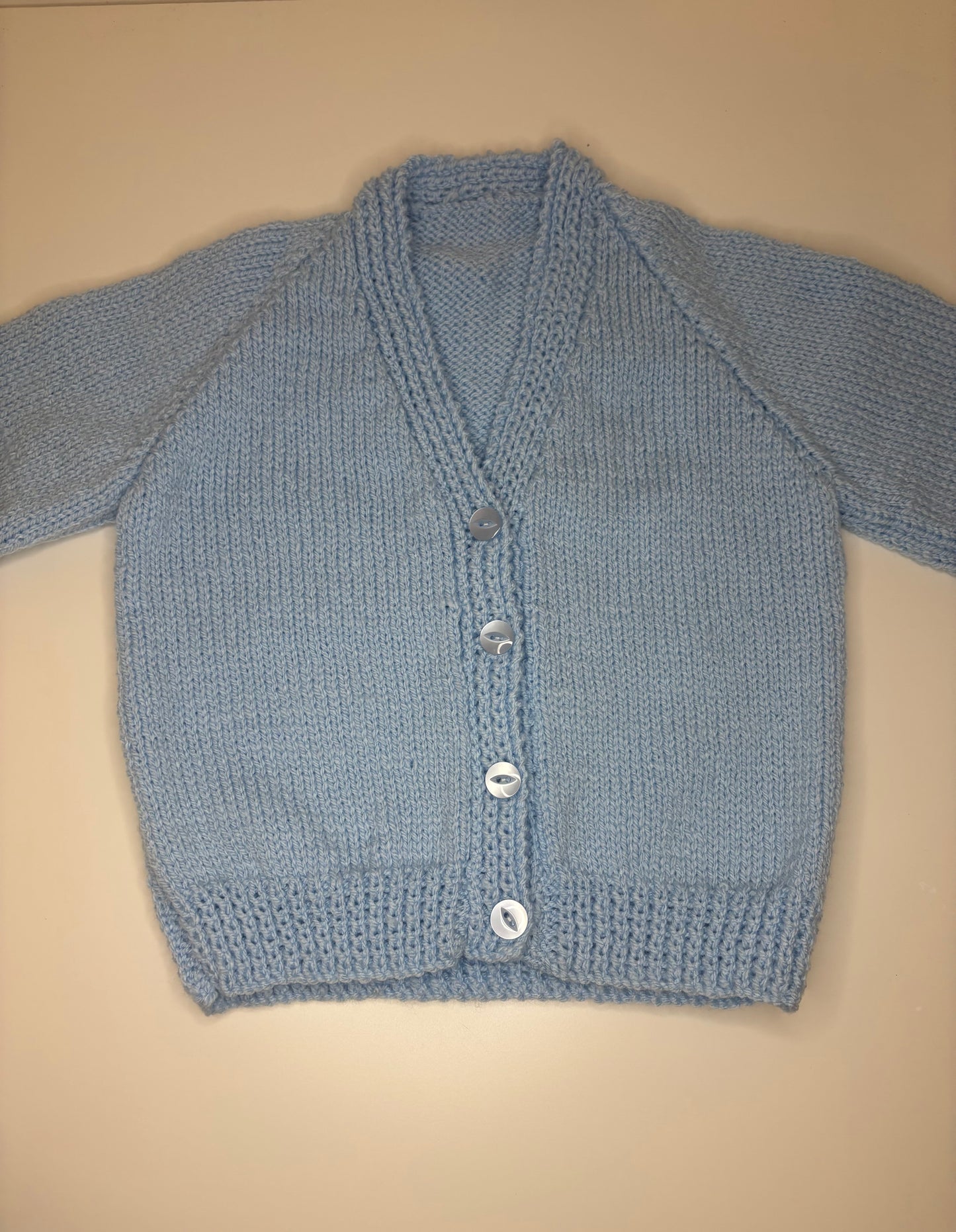 1-2 Years Personalised Hand Knitted Cardigan