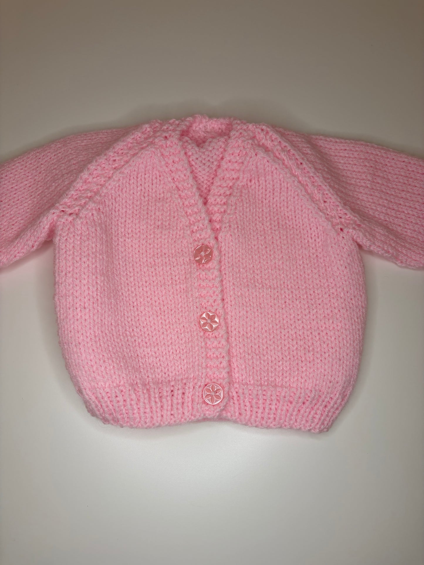 Newborn Personalised Hand Knitted Cardigan