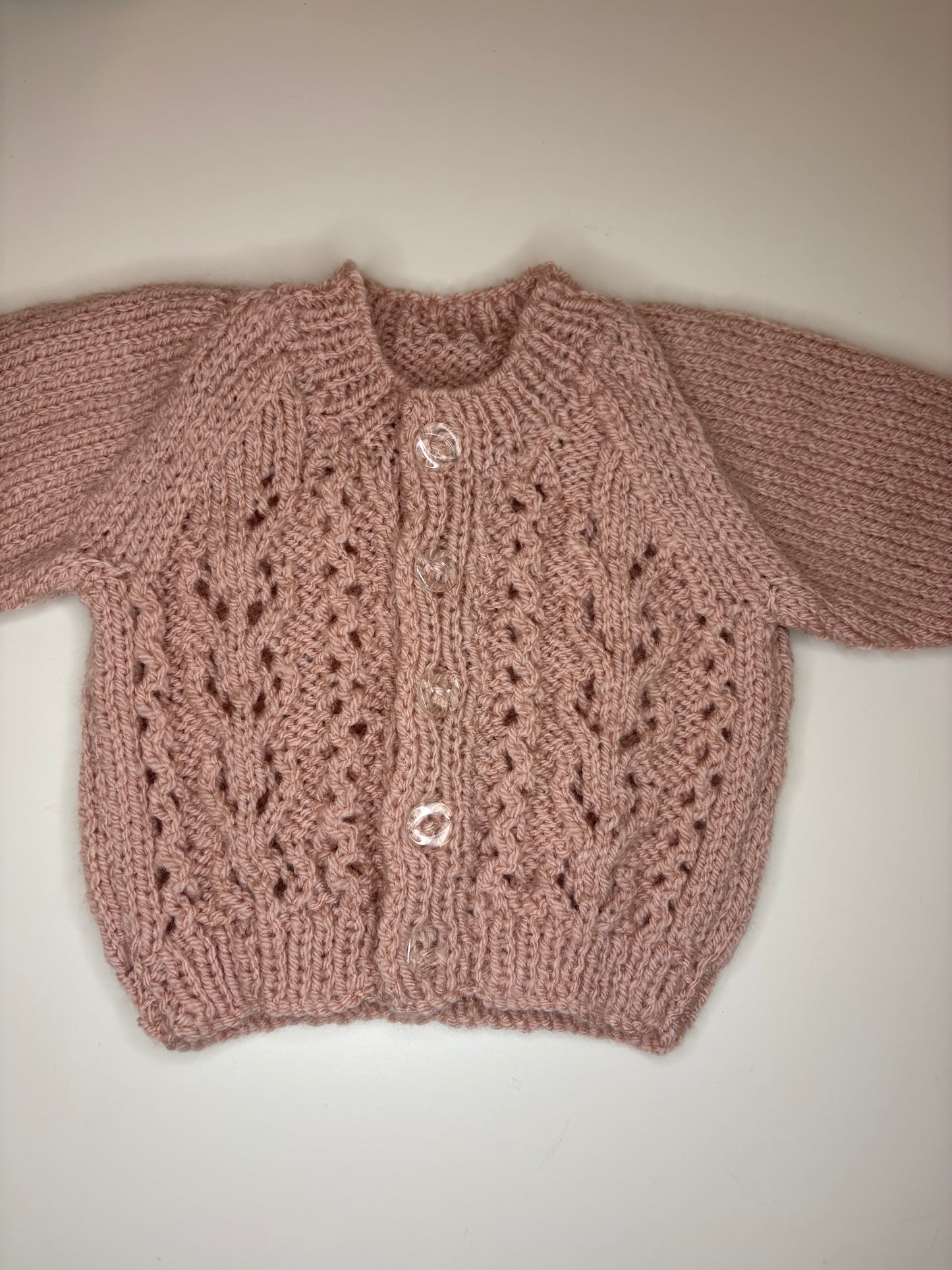 Newborn Personalised Hand Knitted Cardigan