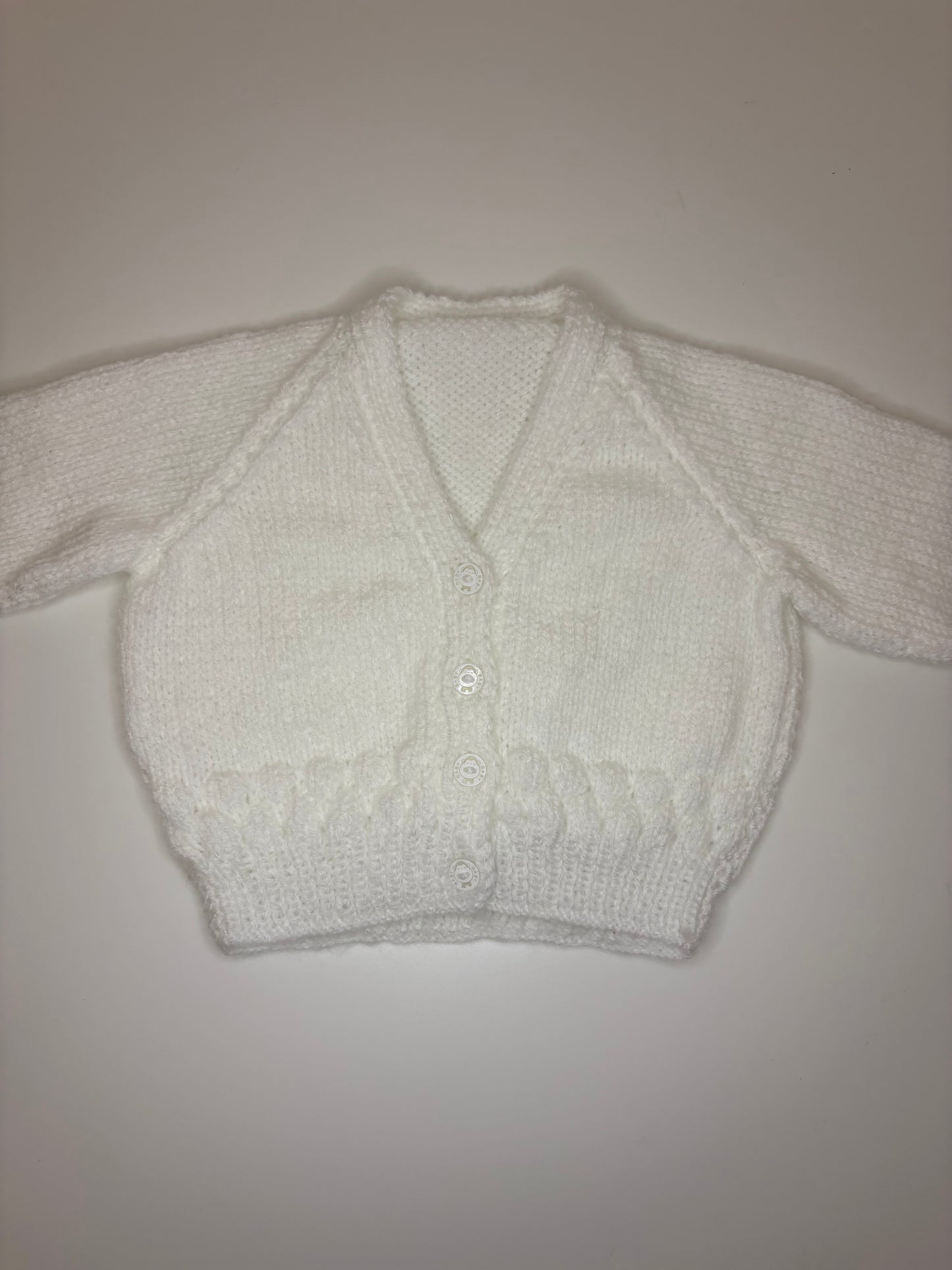 3- 6 Months Personalised Hand Knitted Cardigan