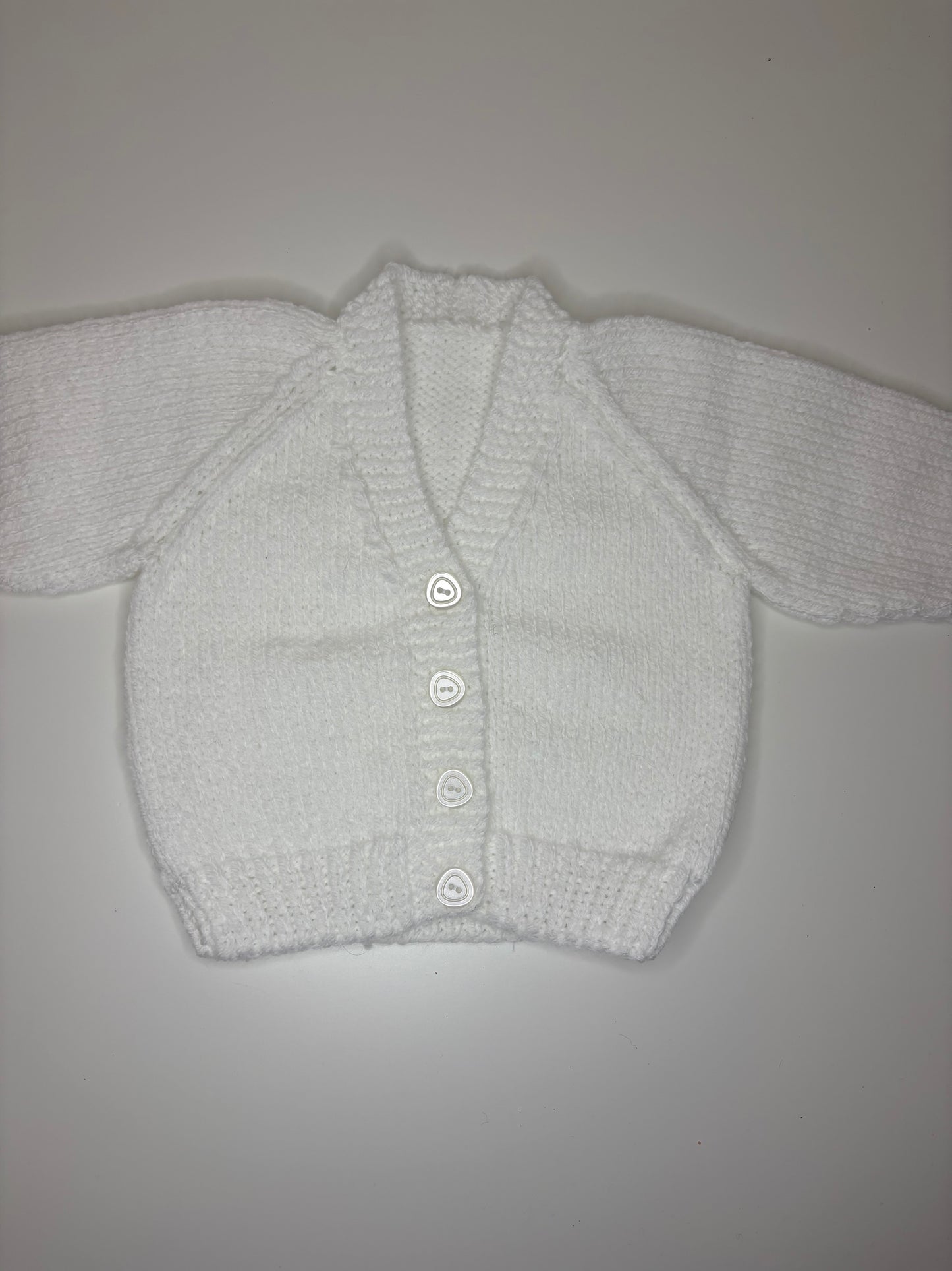 0-3 Months Personalised Hand Knitted Cardigan