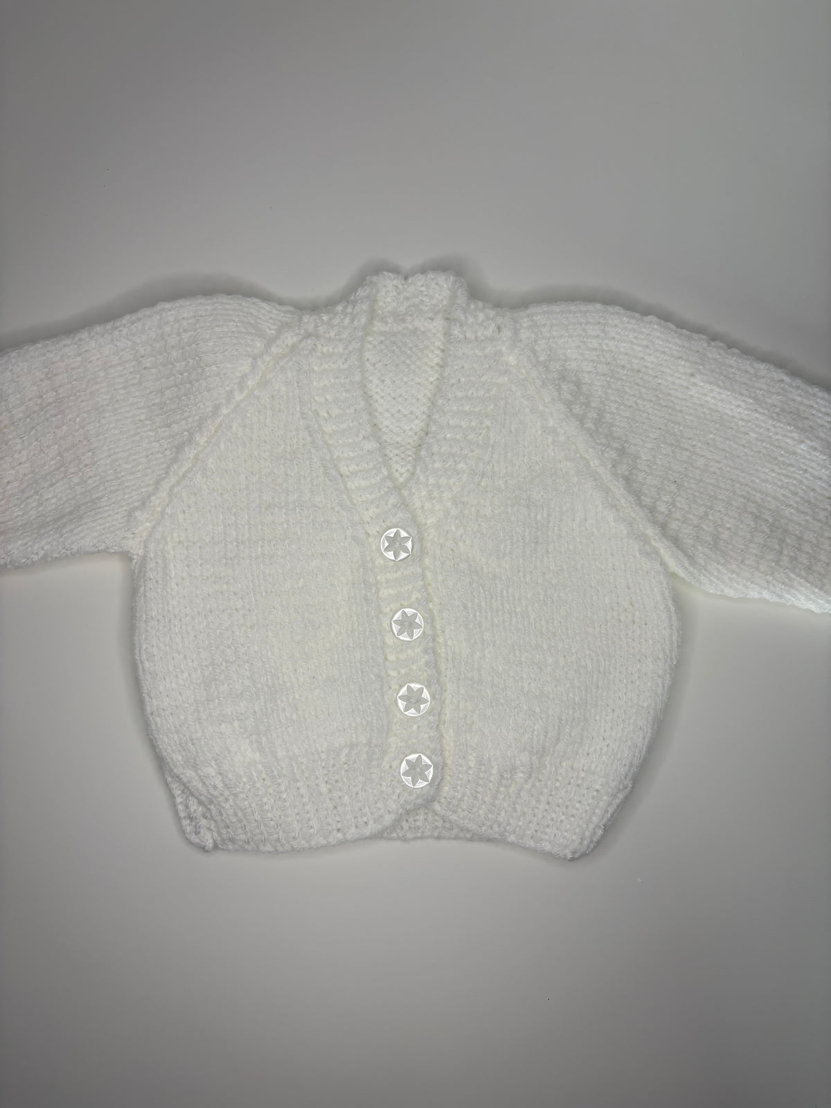 0-3 Months Personalised Hand Knitted Cardigan