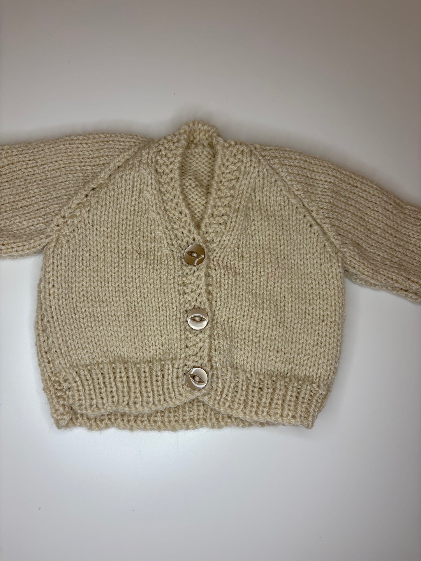 Premature Baby Personalised Hand Knitted Cardigan