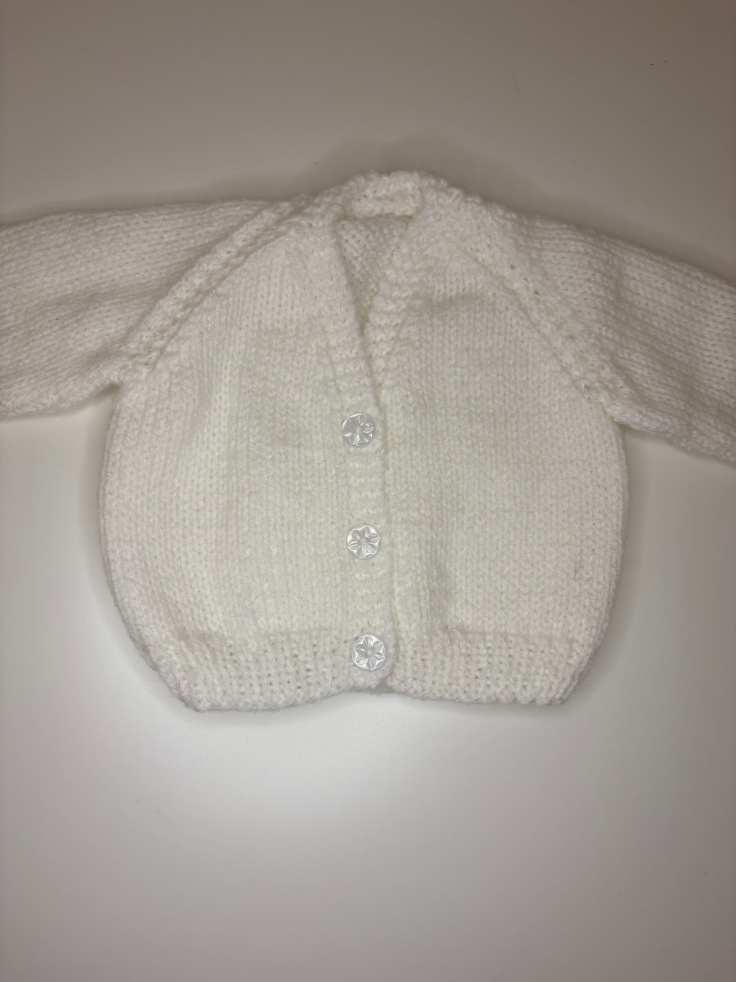 Newborn Personalised Hand Knitted Cardigan