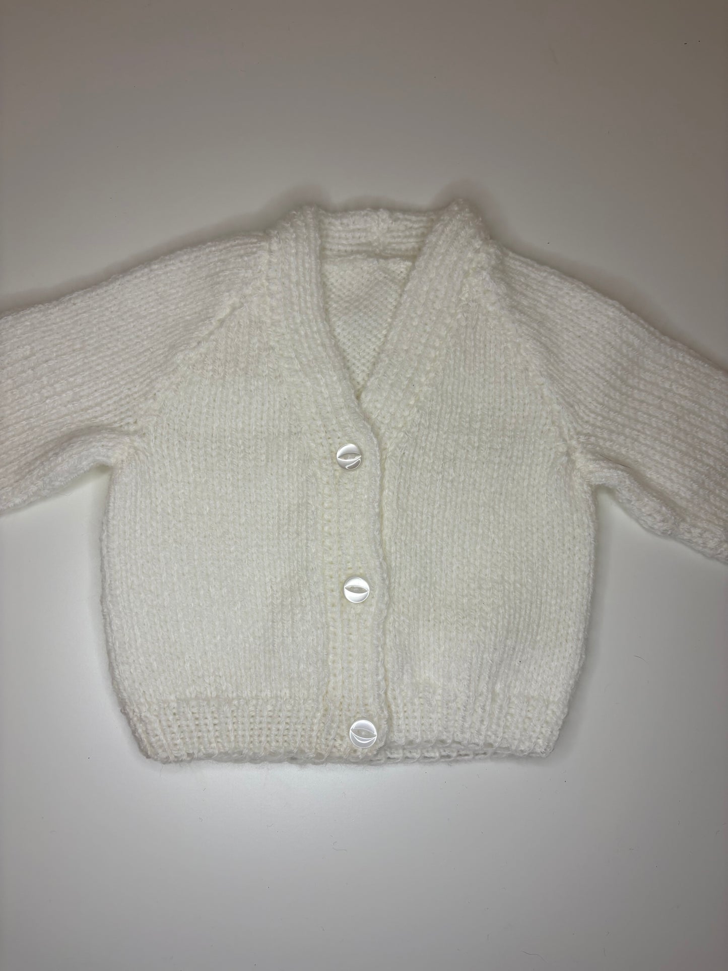 Newborn Personalised Hand Knitted Cardigan