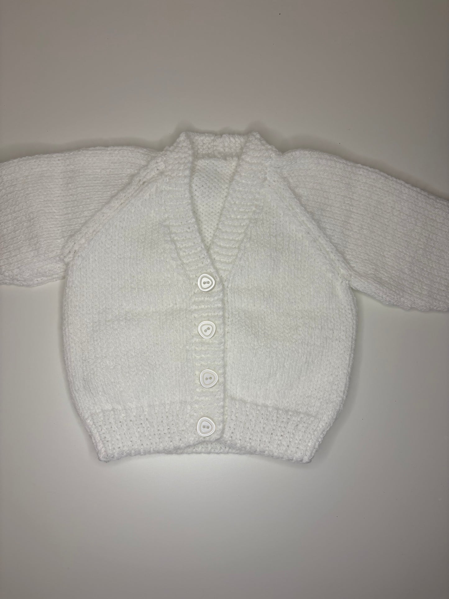 Newborn Personalised Hand Knitted Cardigan