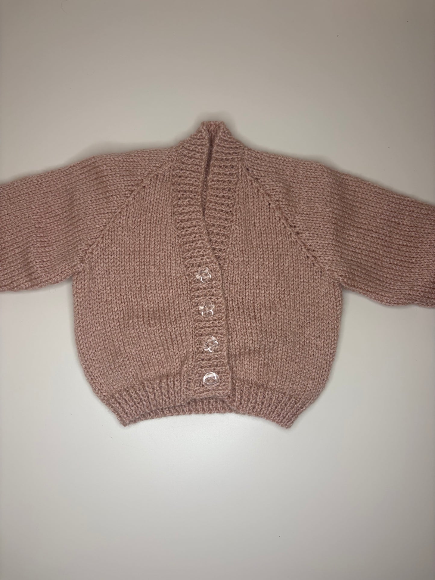 0-3 Months Personalised Hand Knitted Cardigan