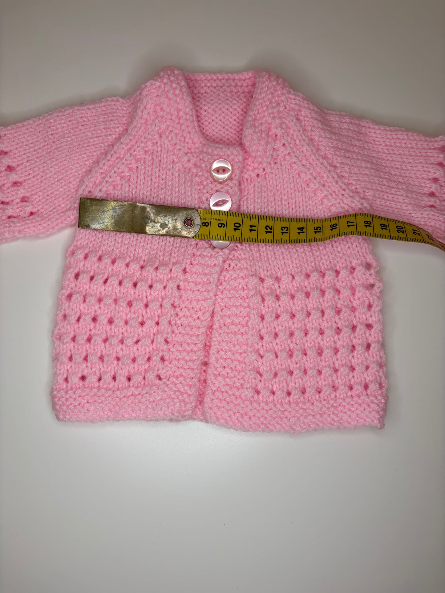 Premature Baby Personalised Hand Knitted Cardigan