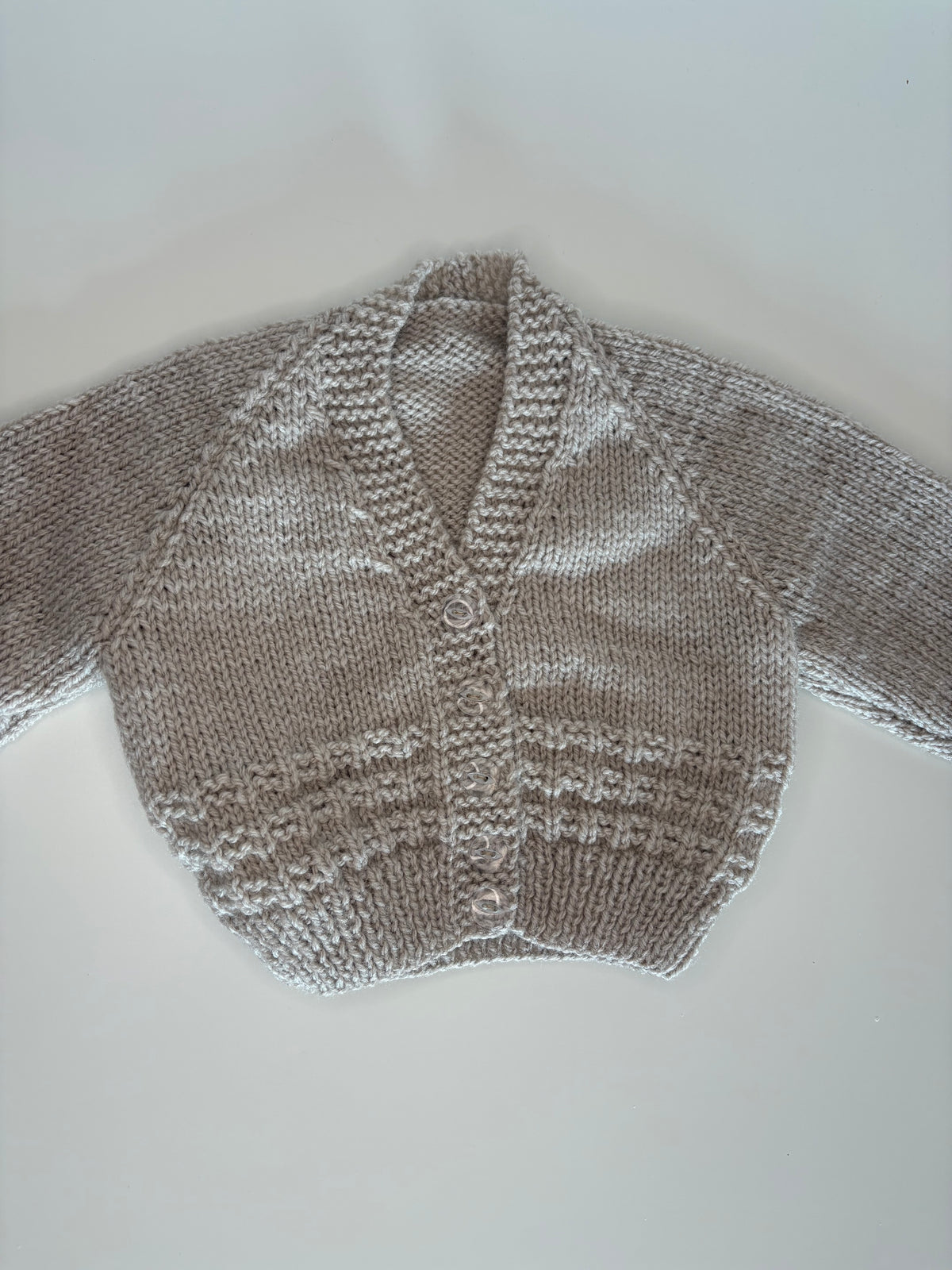 3- 6 Months Personalised Hand Knitted Cardigan
