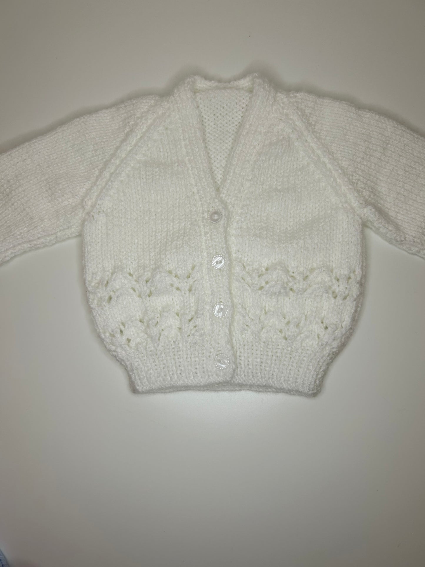 0-3 Months Personalised Hand Knitted Cardigan