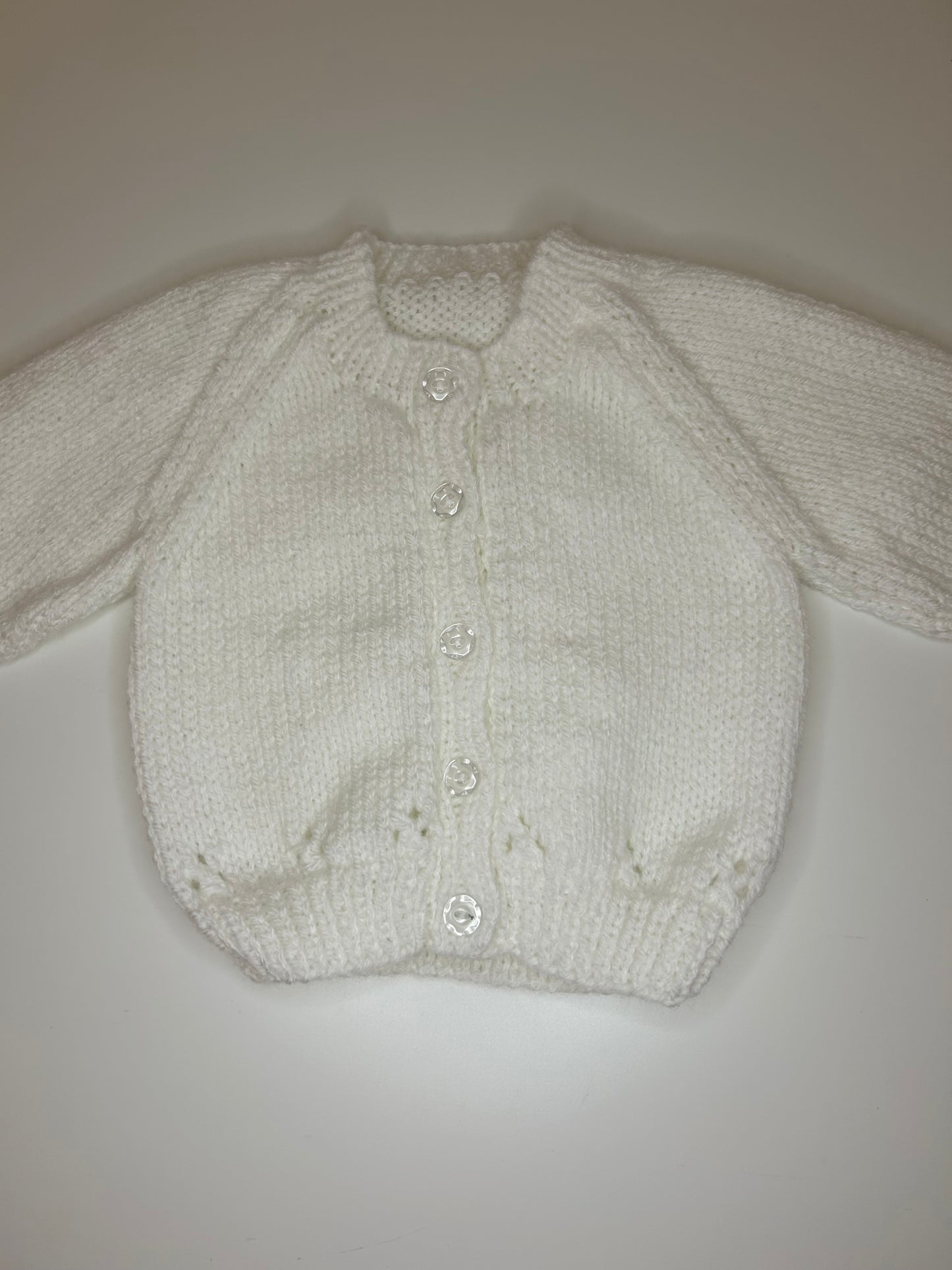 0-3 Months Personalised Hand Knitted Cardigan