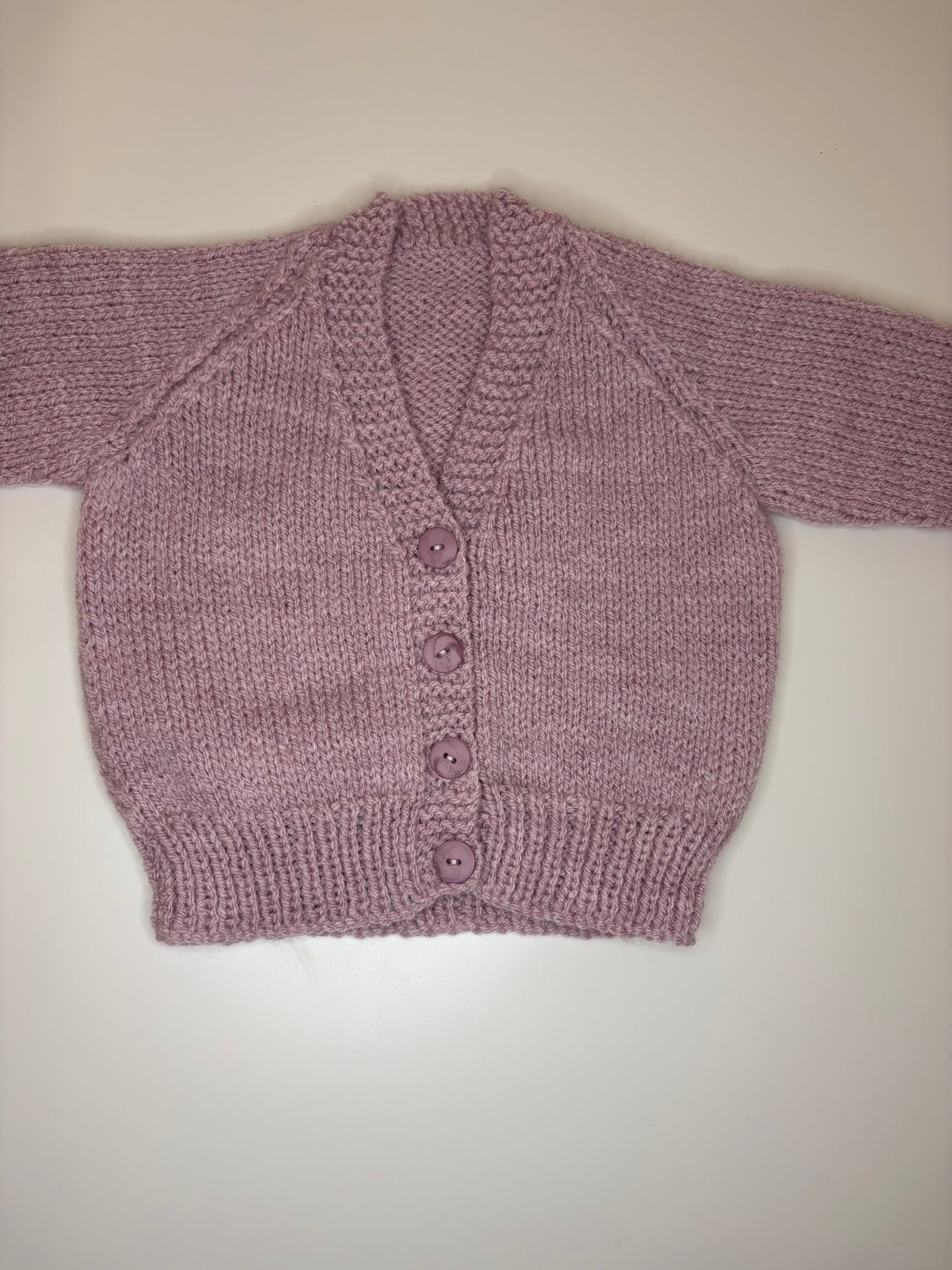 3- 6 Months Personalised Hand Knitted Cardigan