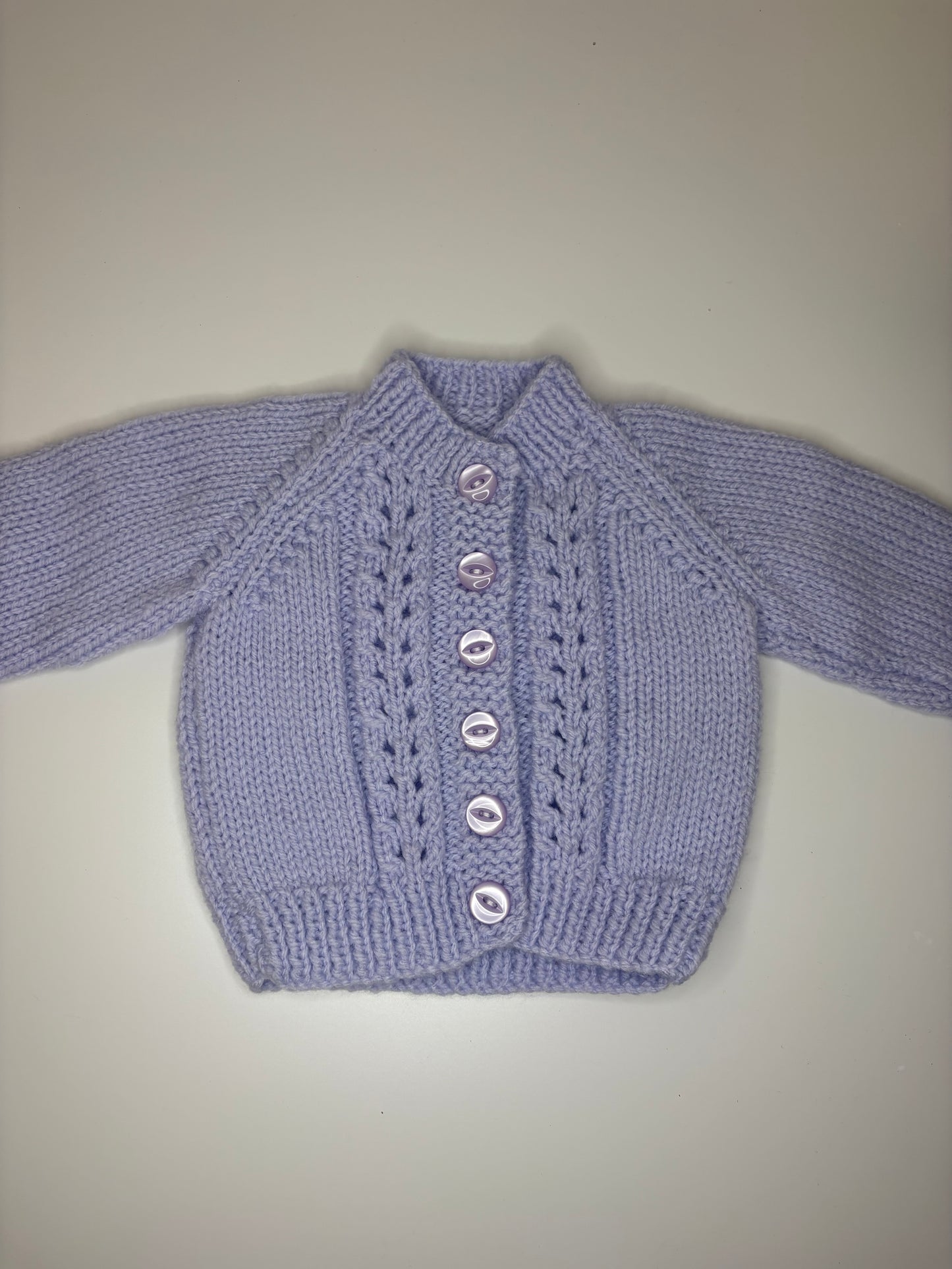 Newborn Personalised Hand Knitted Cardigan