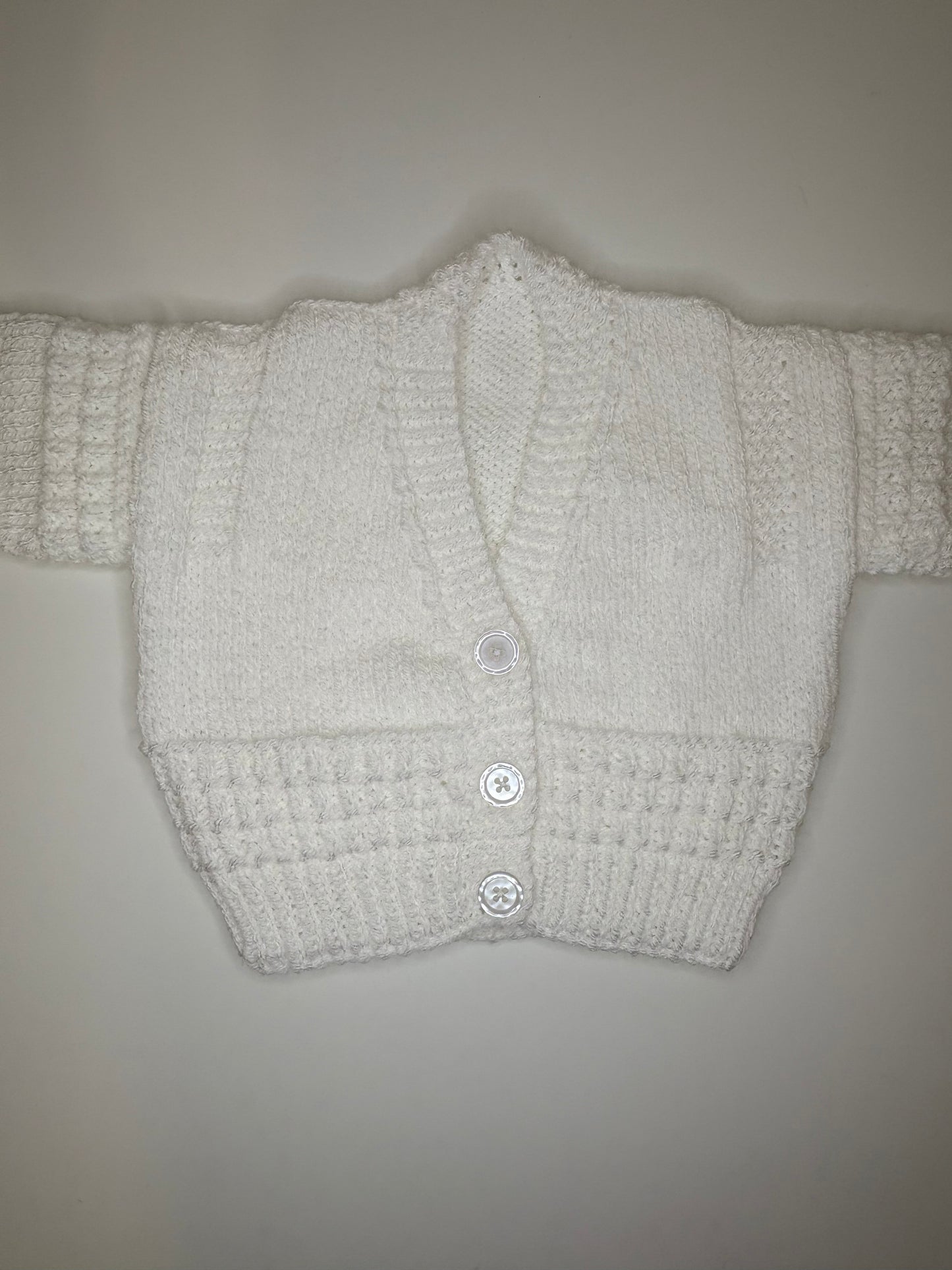 3- 6 Months Personalised Hand Knitted Cardigan