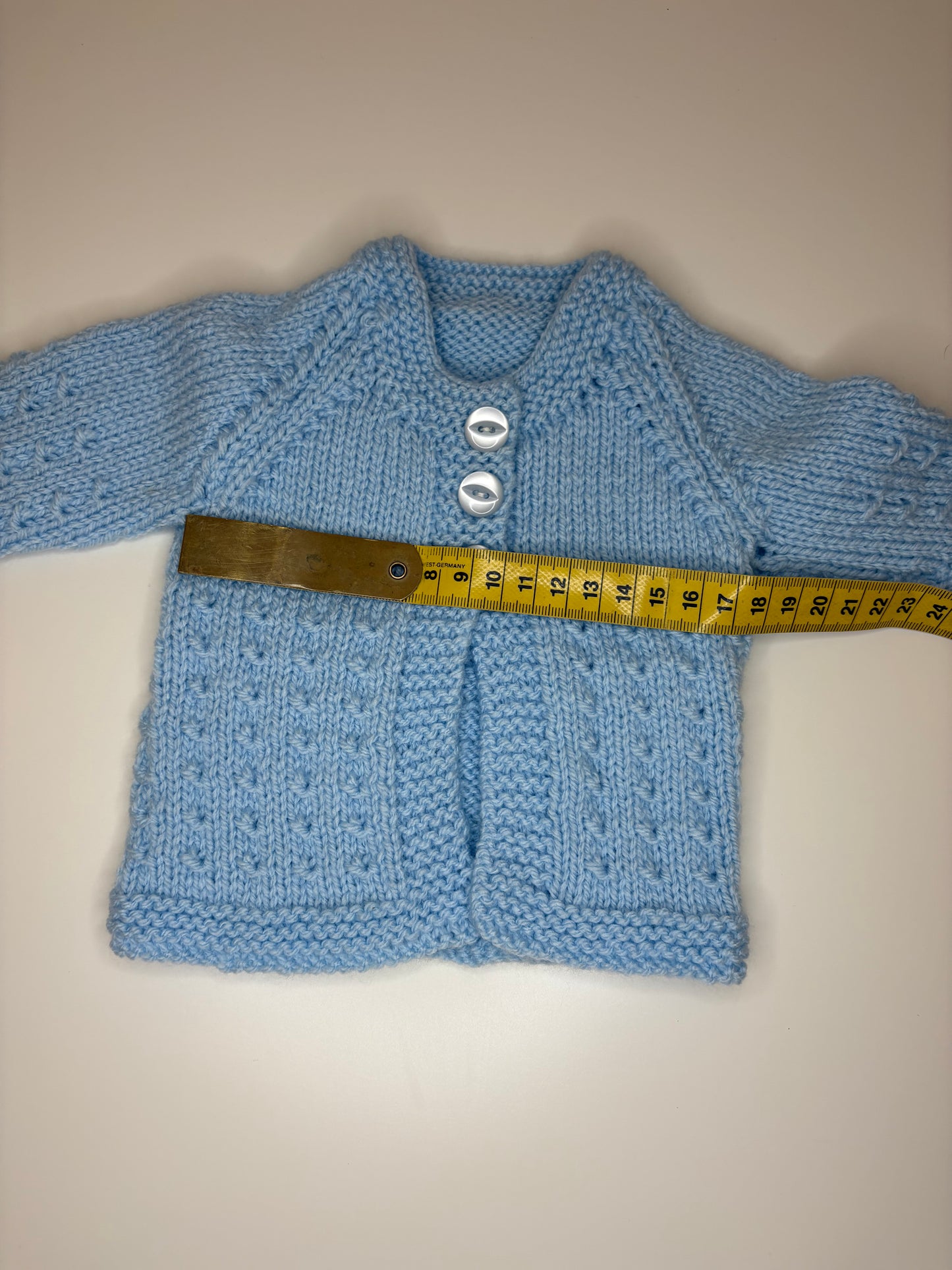 Premature Baby Personalised Hand Knitted Cardigan