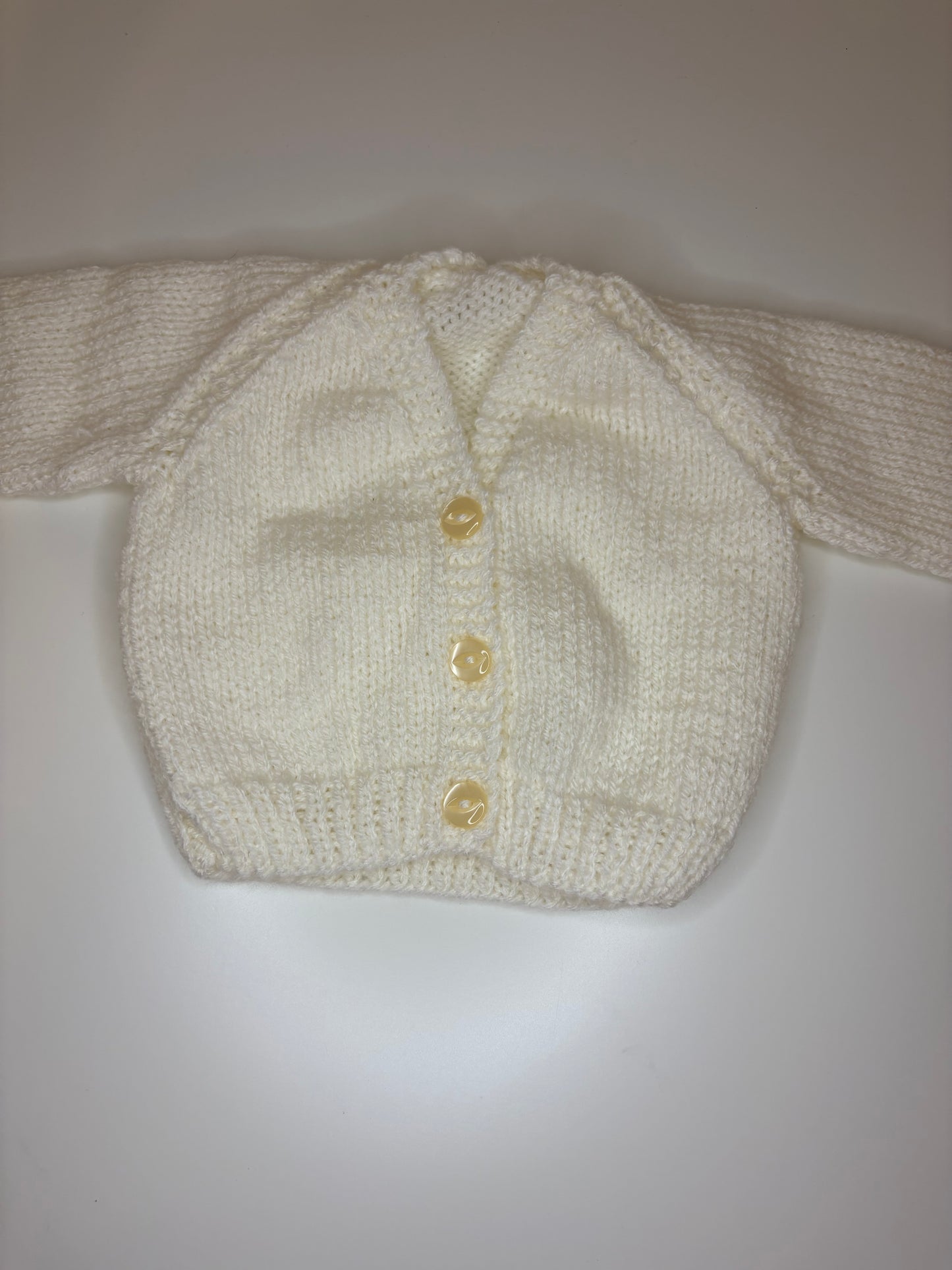 Newborn Personalised Hand Knitted Cardigan