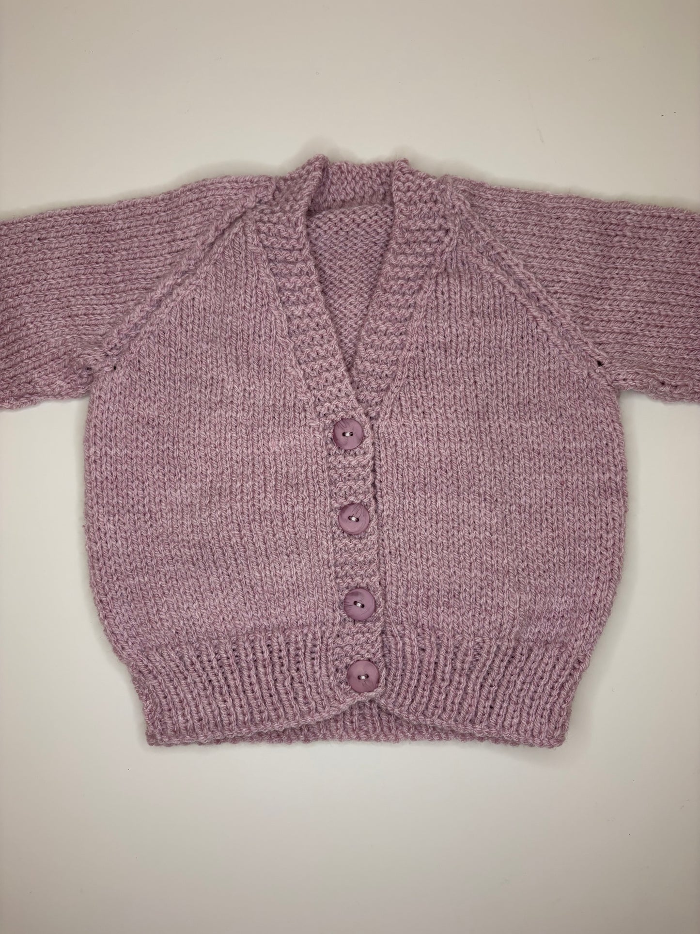 3- 6 Months Personalised Hand Knitted Cardigan