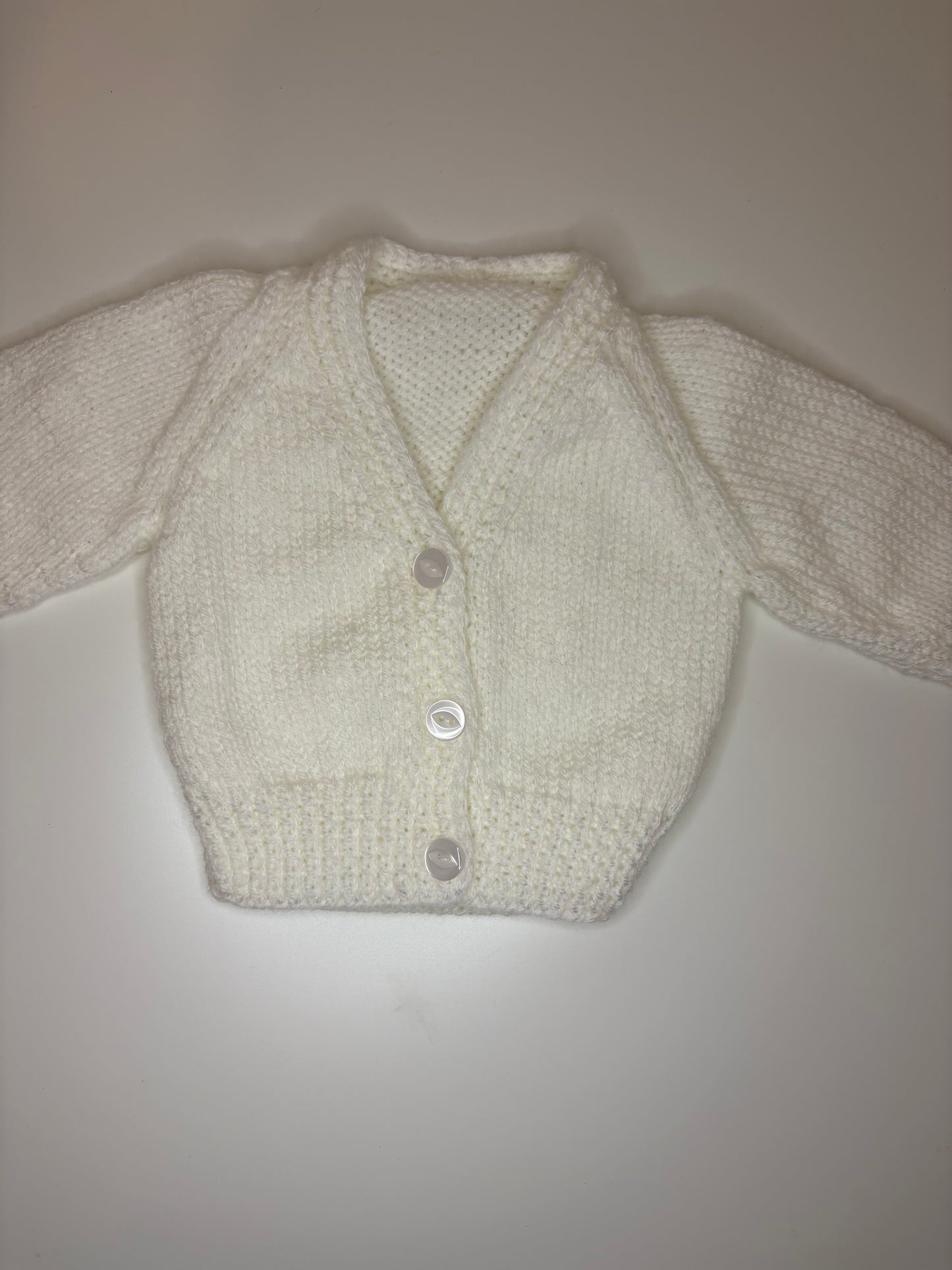 Newborn Personalised Hand Knitted Cardigan