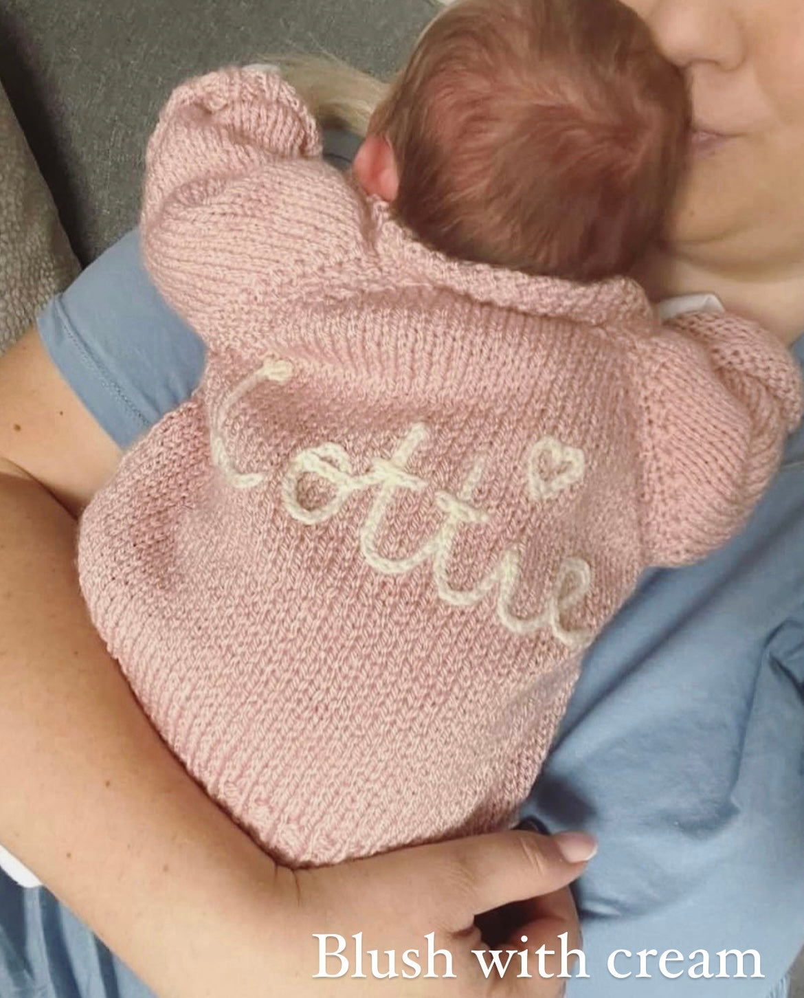 2-3 Years Personalised Hand Knitted Cardigan