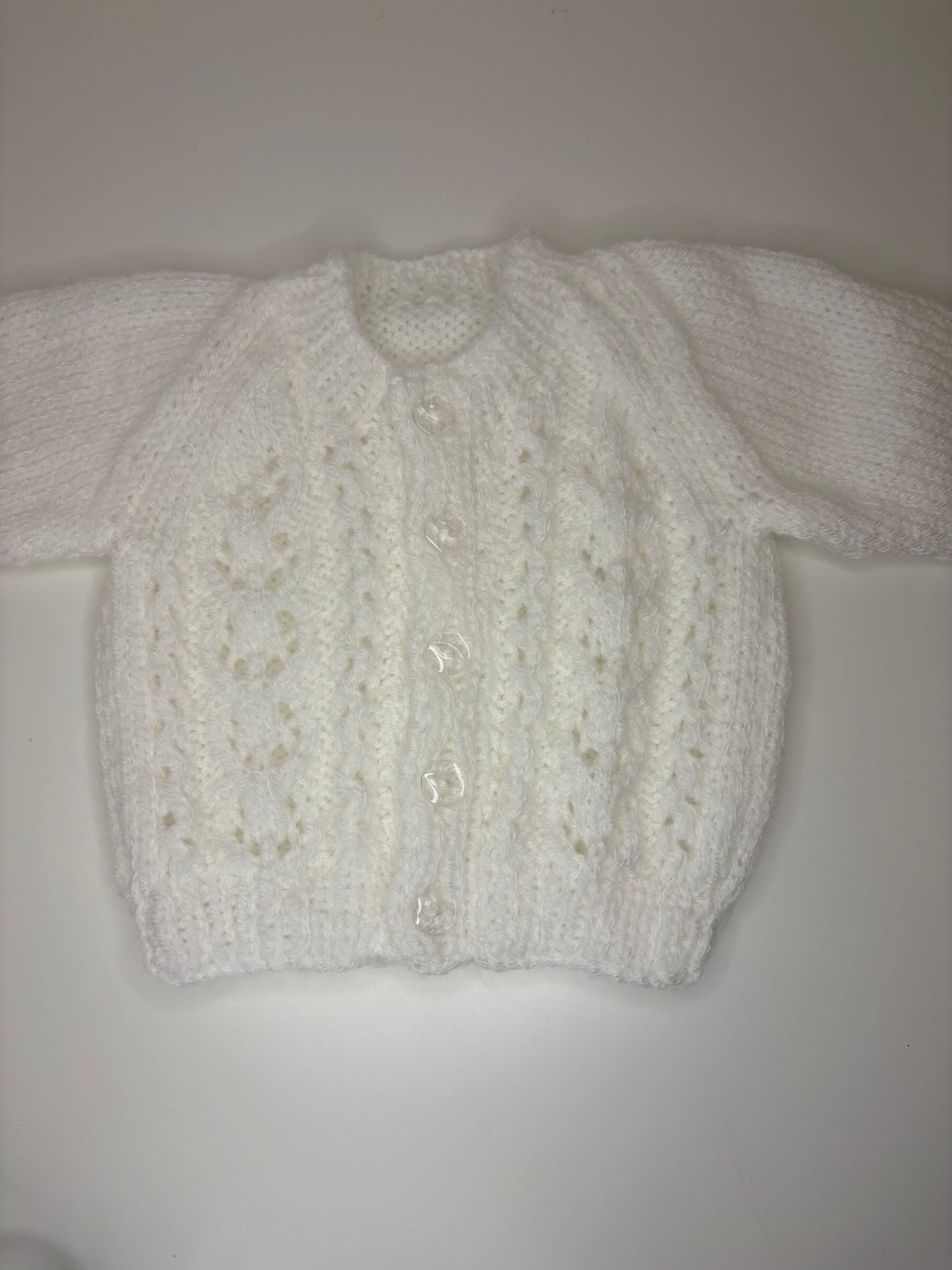 Newborn Personalised Hand Knitted Cardigan