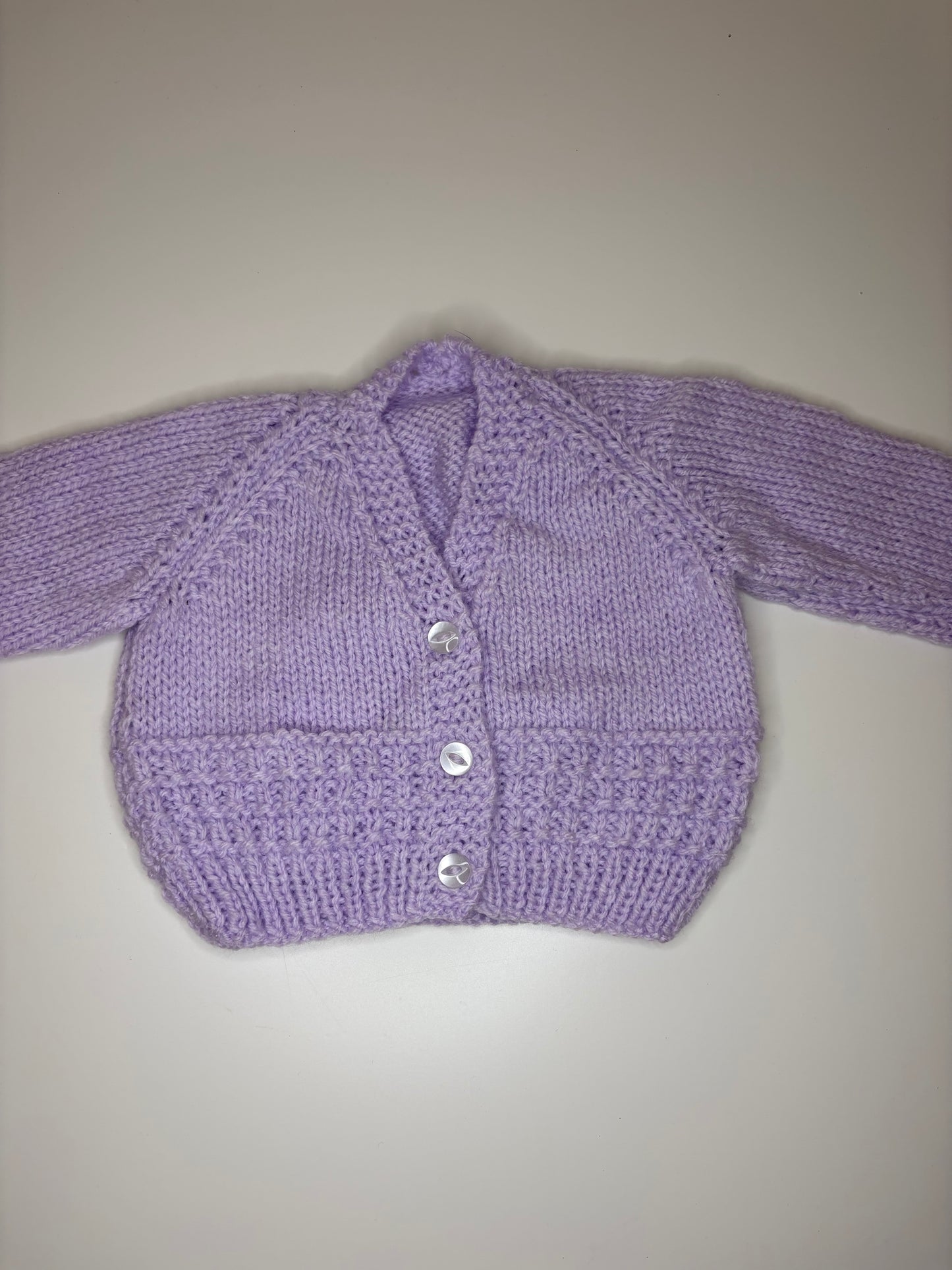 Newborn Personalised Hand Knitted Cardigan