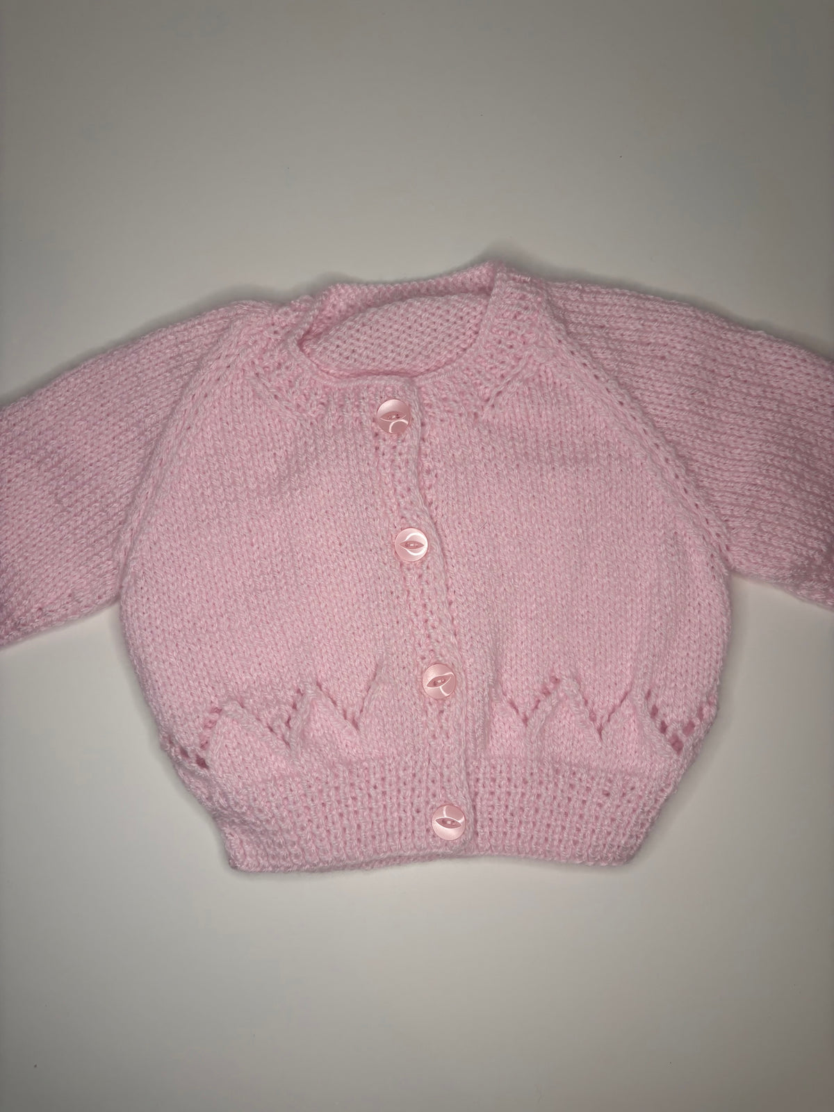 3- 6 Months Personalised Hand Knitted Cardigan