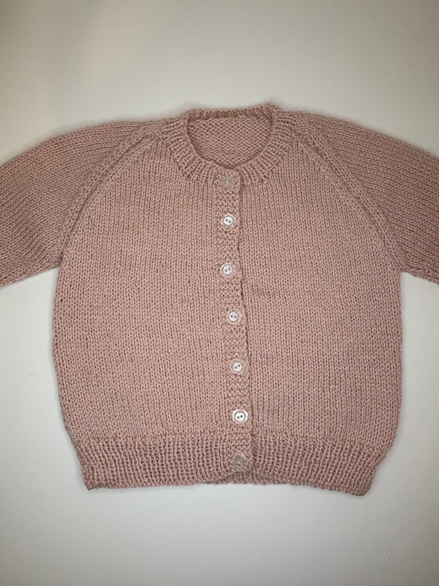 2-3 Years Personalised Hand Knitted Cardigan