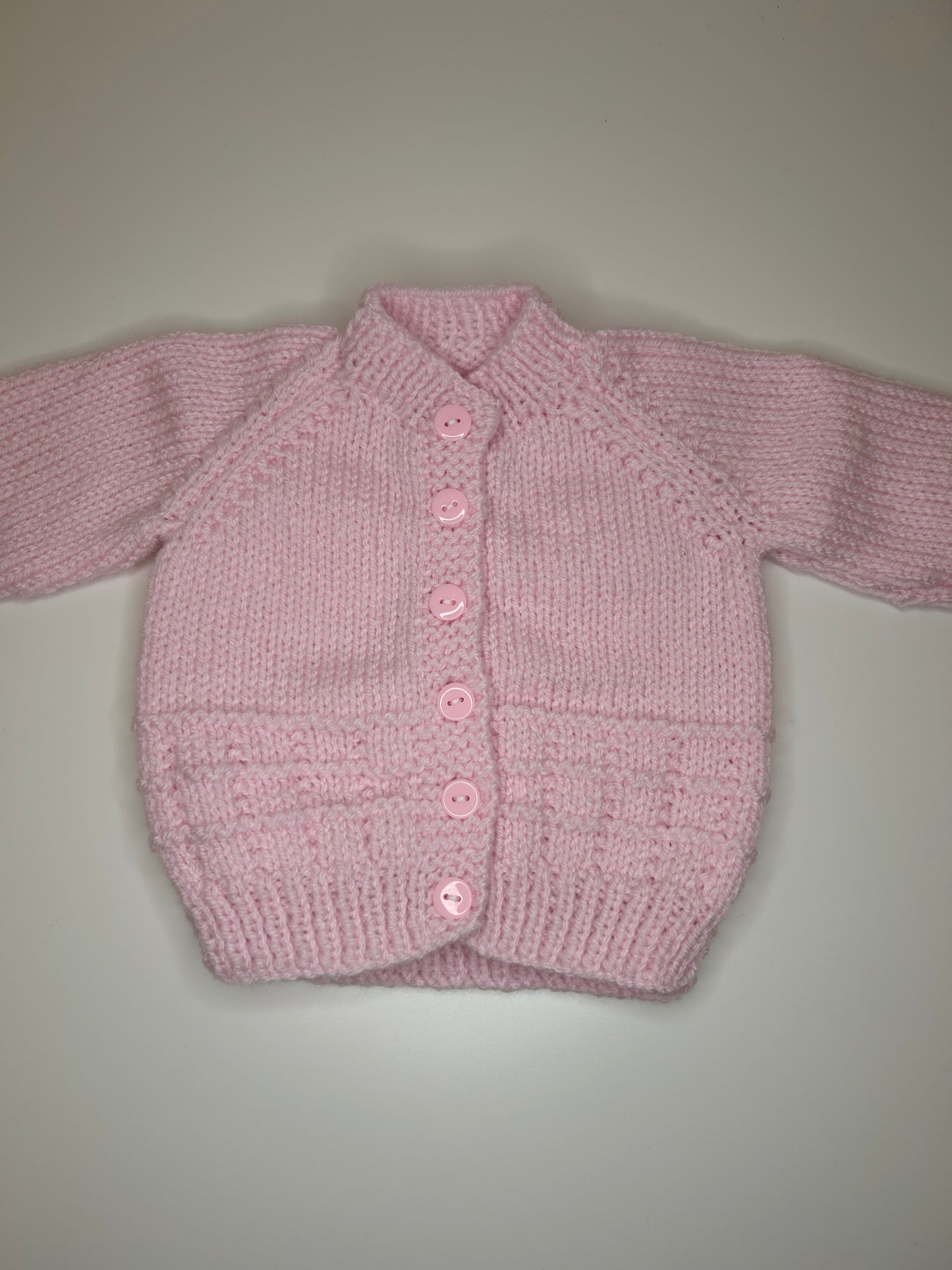 0-3 Months Personalised Hand Knitted Cardigan