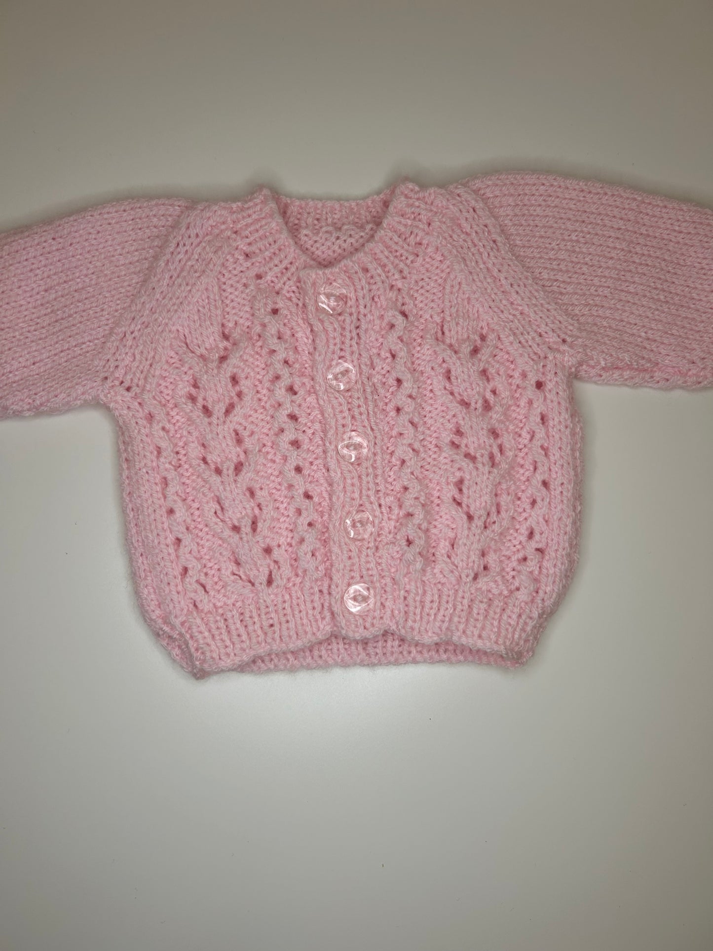 Newborn Personalised Hand Knitted Cardigan