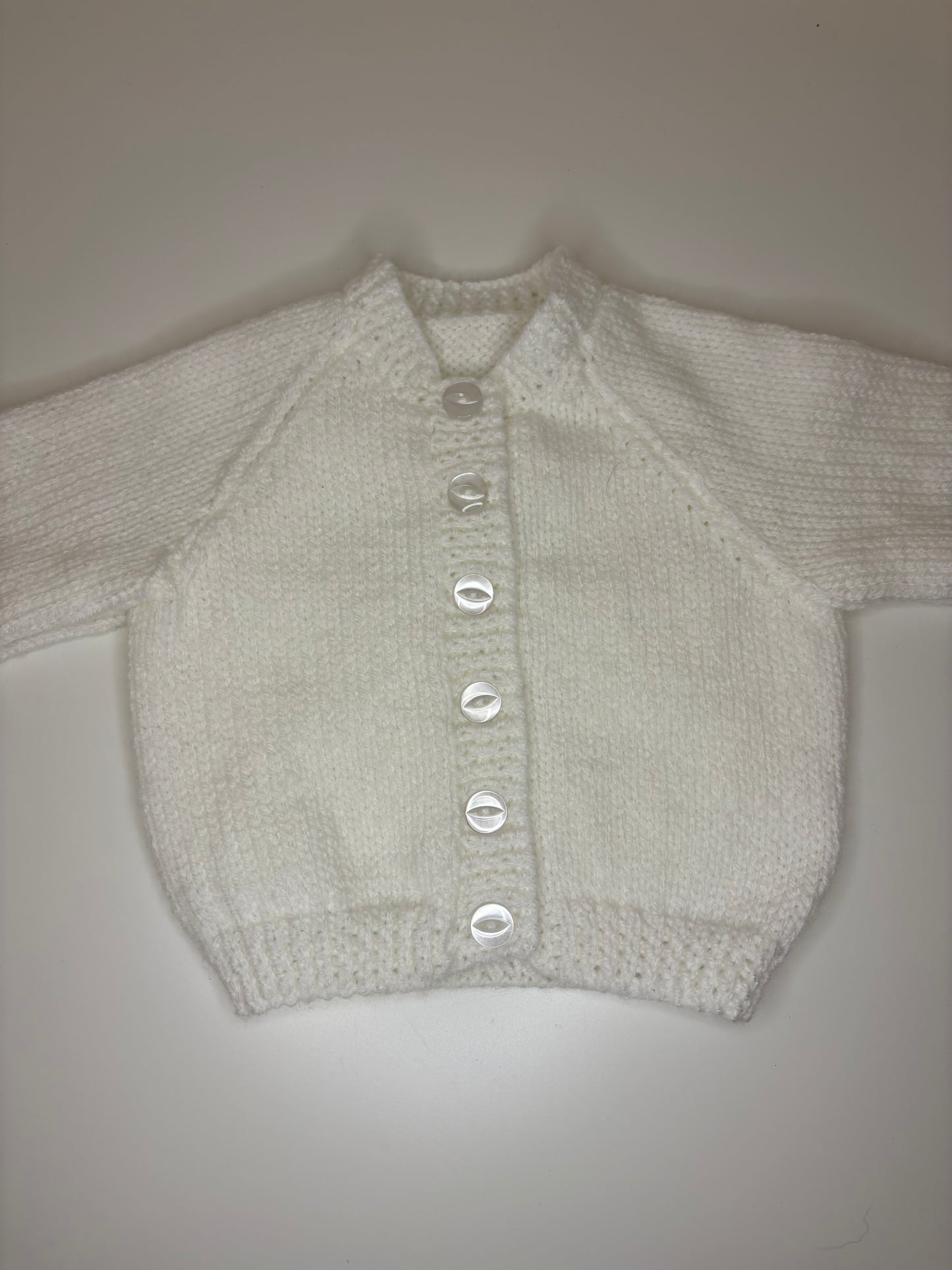 0-3 Months Personalised Hand Knitted Cardigan