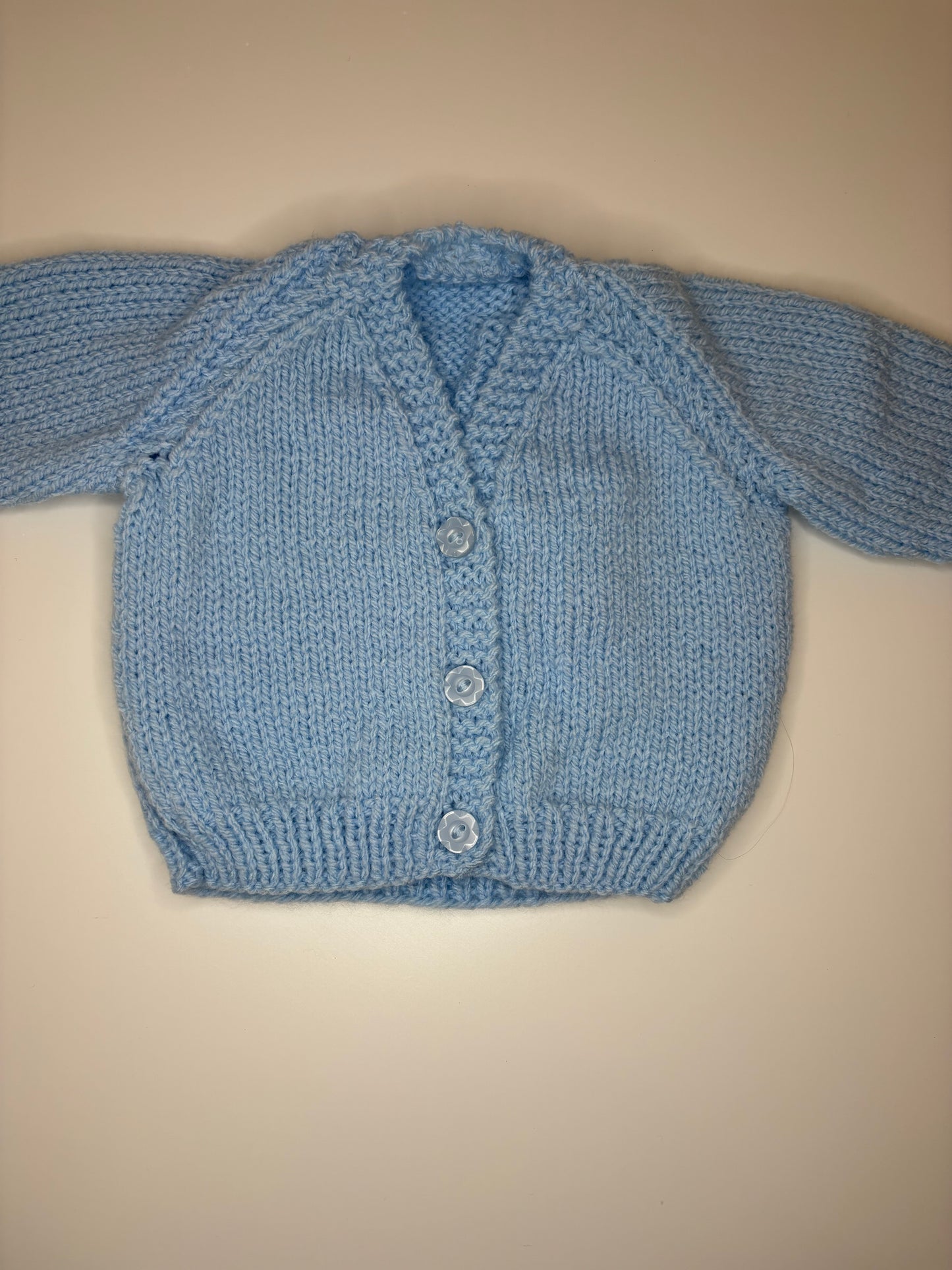 Newborn Personalised Hand Knitted Cardigan