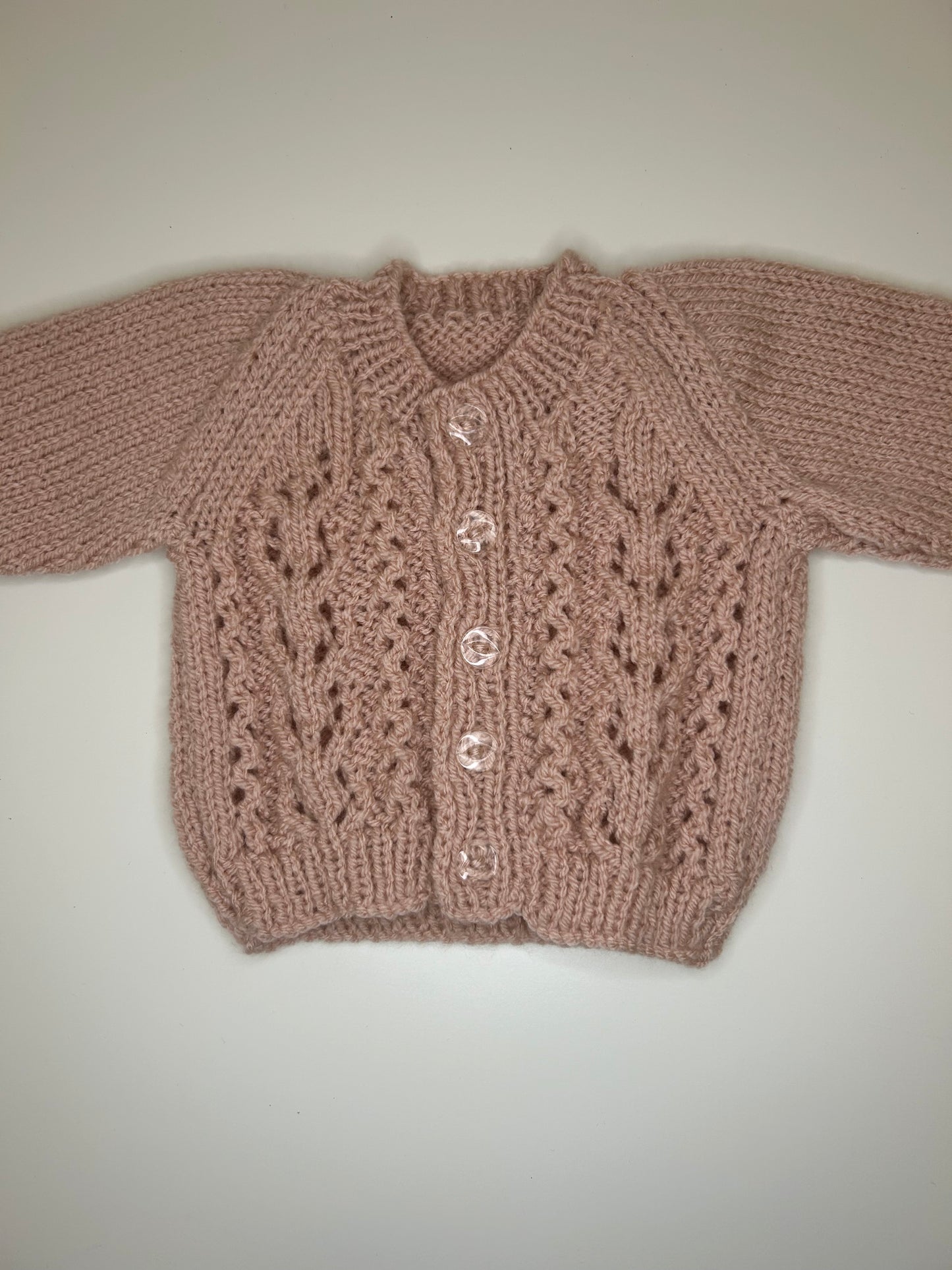 Newborn Personalised Hand Knitted Cardigan