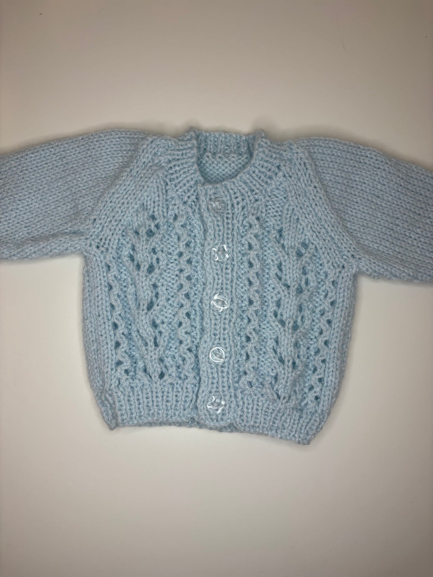 Newborn Personalised Hand Knitted Cardigan
